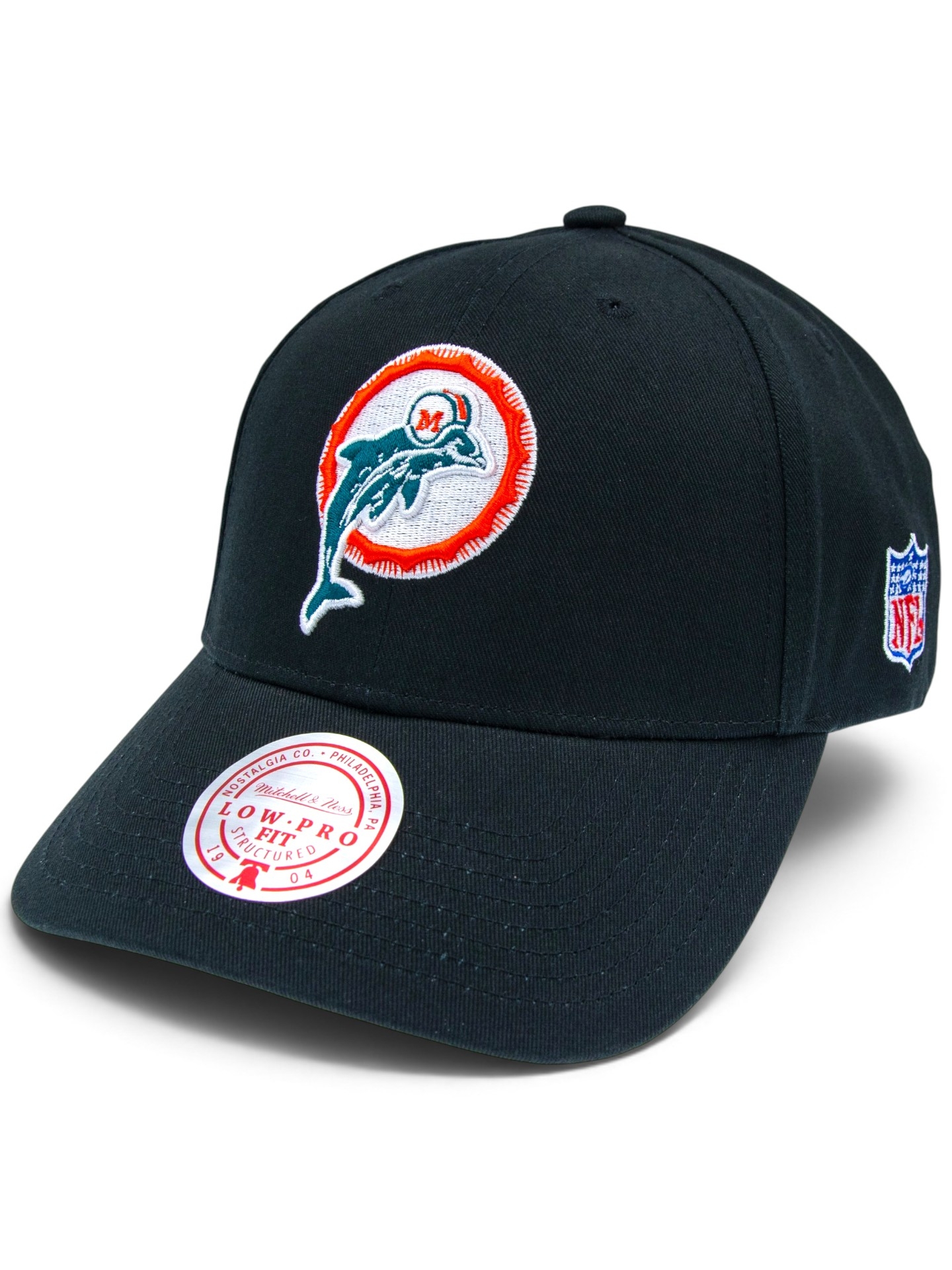 Miami Dolphins Thowback Low Pro Snapback NFL Cap Black