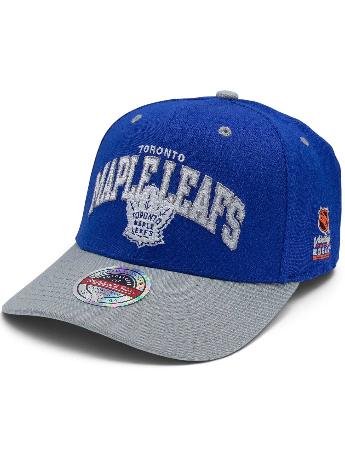 Toronto Maple Leafs Team Arch Classic Red Stretch-Snap NHL Cap Blau