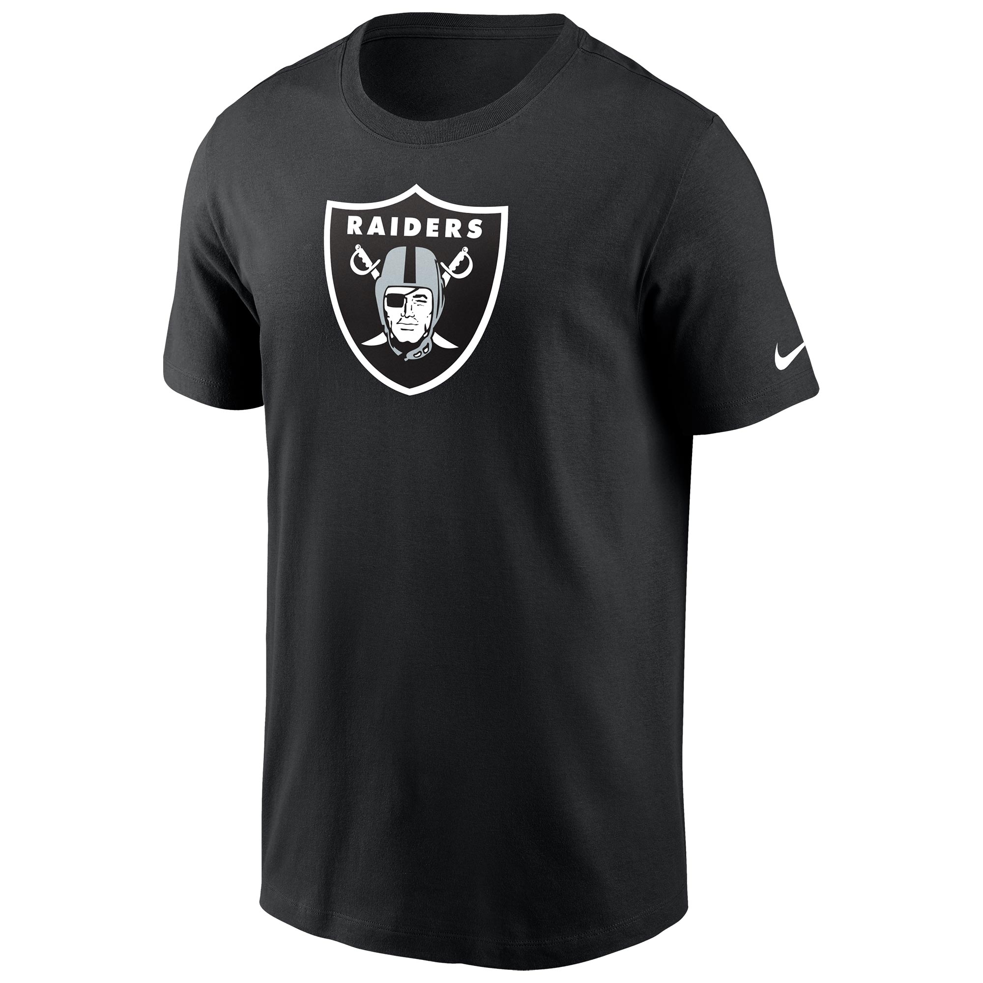 Las Vegas Raiders Nike Essential Logo NFL T-Shirt Schwarz
