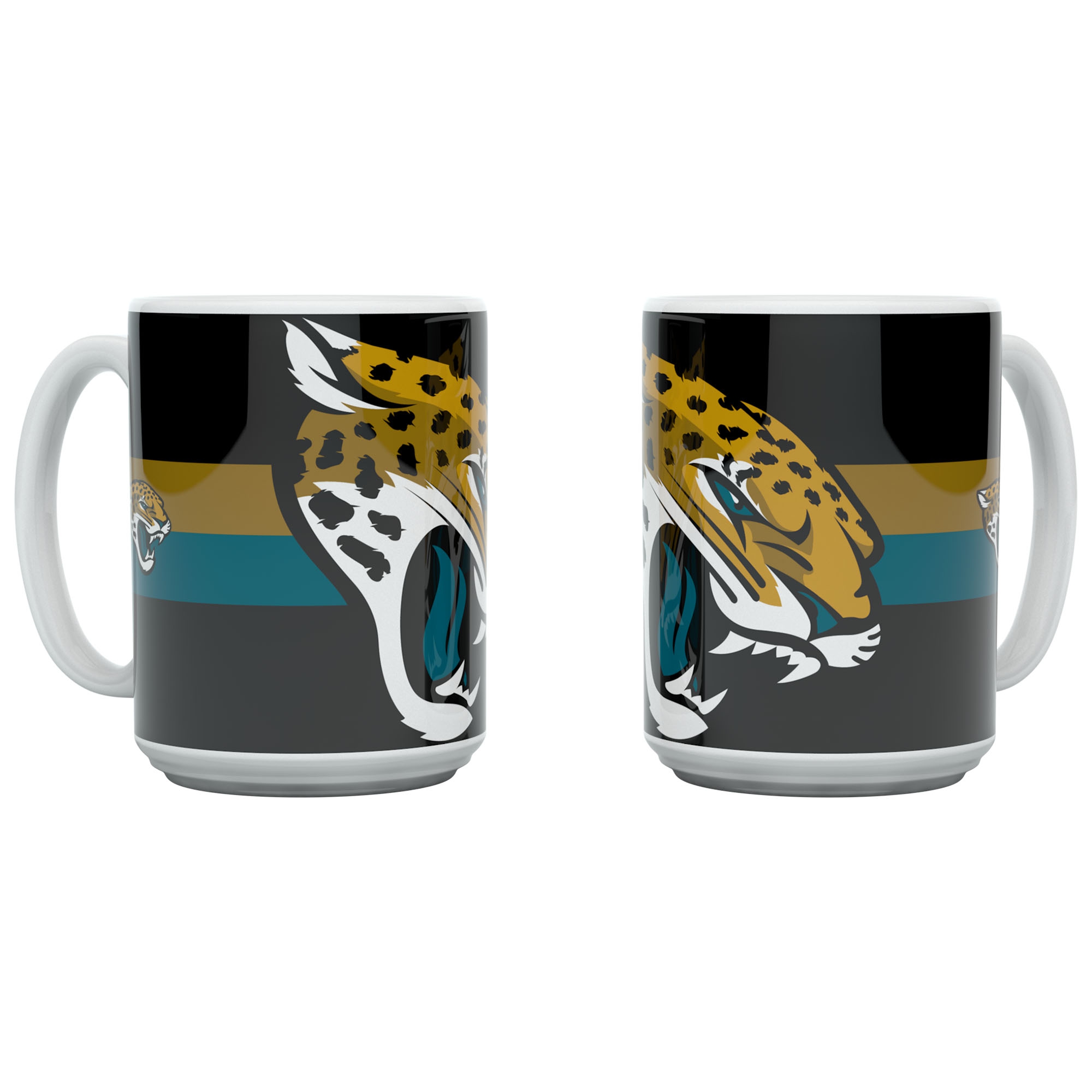 Jacksonville Jaguars Triple Logo Jumbo NFL Becher (450 ml)