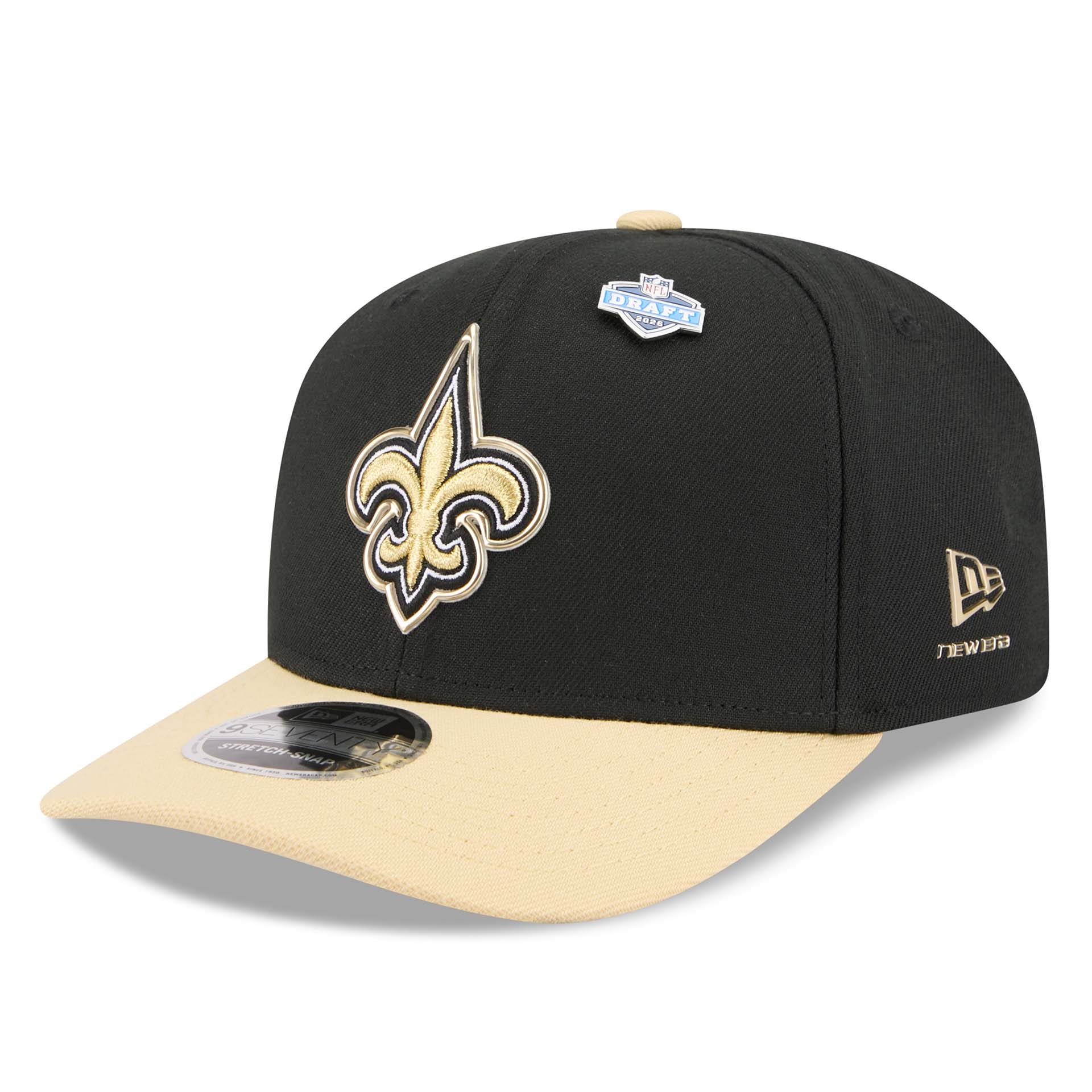 New Orleans Saints 2026 NFL Draft 9SEVENTY Stretch-Snap Cap