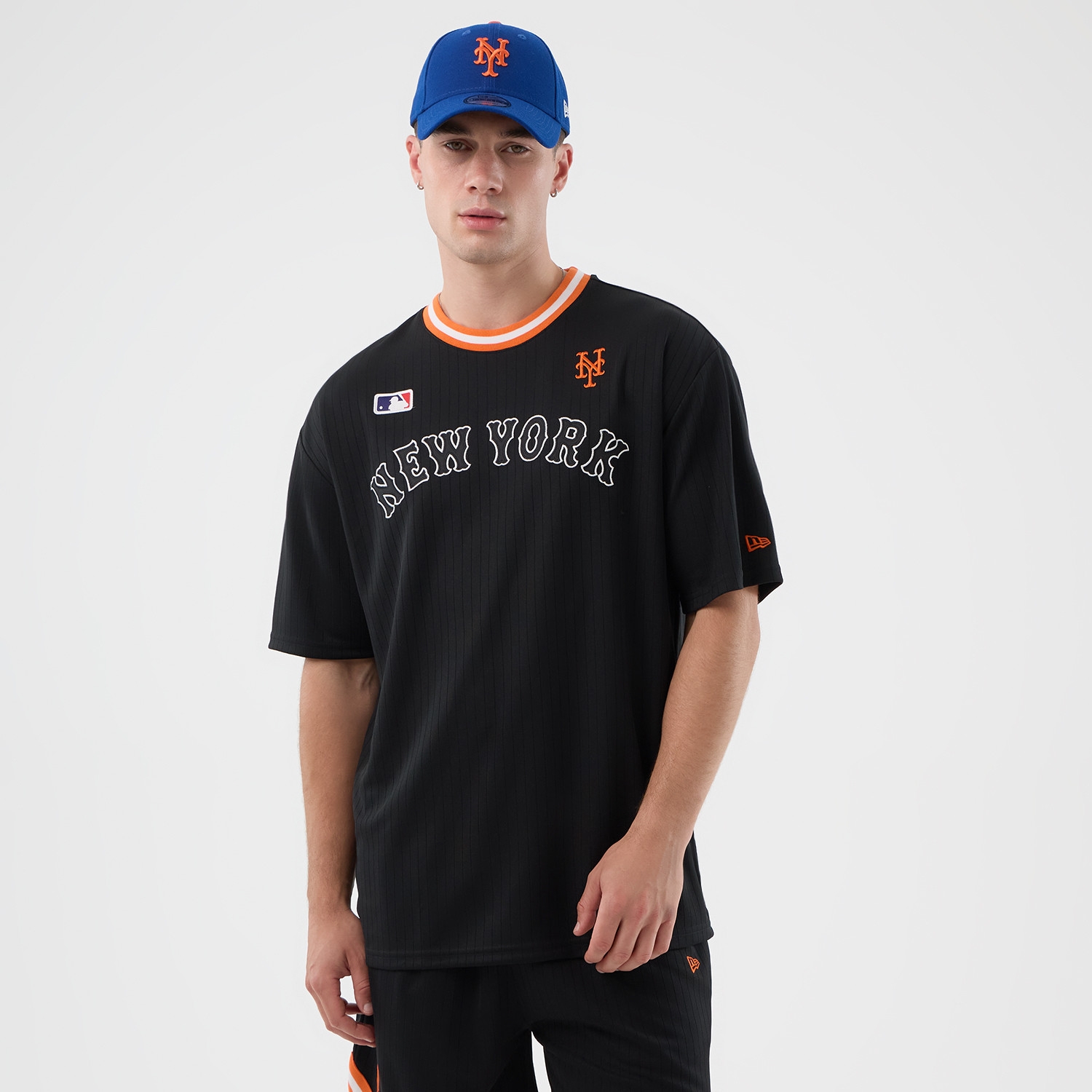 New York Mets Team Arch Oversized MLB T-Shirt Black