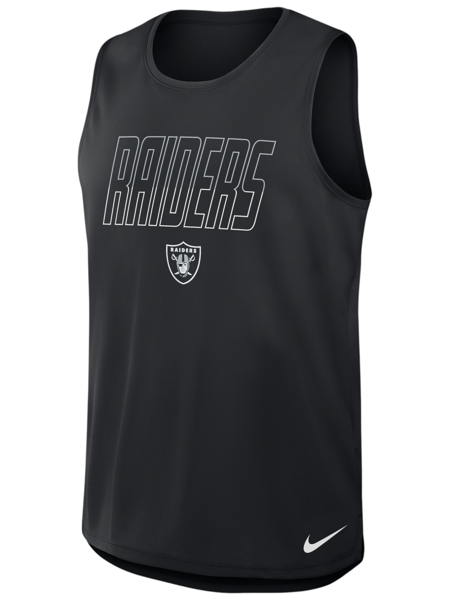 Las Vegas Raiders Miler Dri-FIT NFL Muscle Tank Top Schwarz