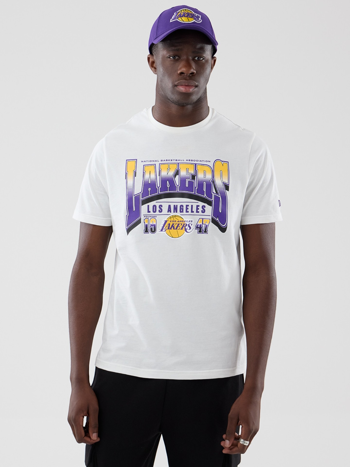 Los Angeles Lakers Arch Graphic NBA T-Shirt White