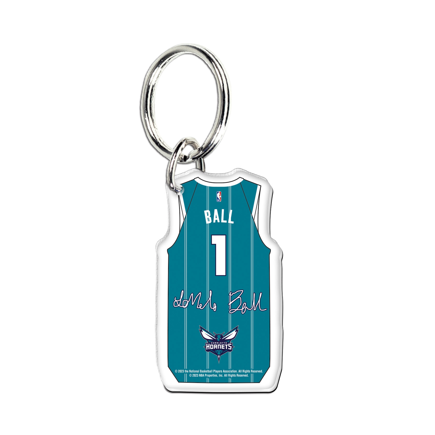 NBA Acrylic Jersey Keyring LaMelo Ball #1 Charlotte Hornets