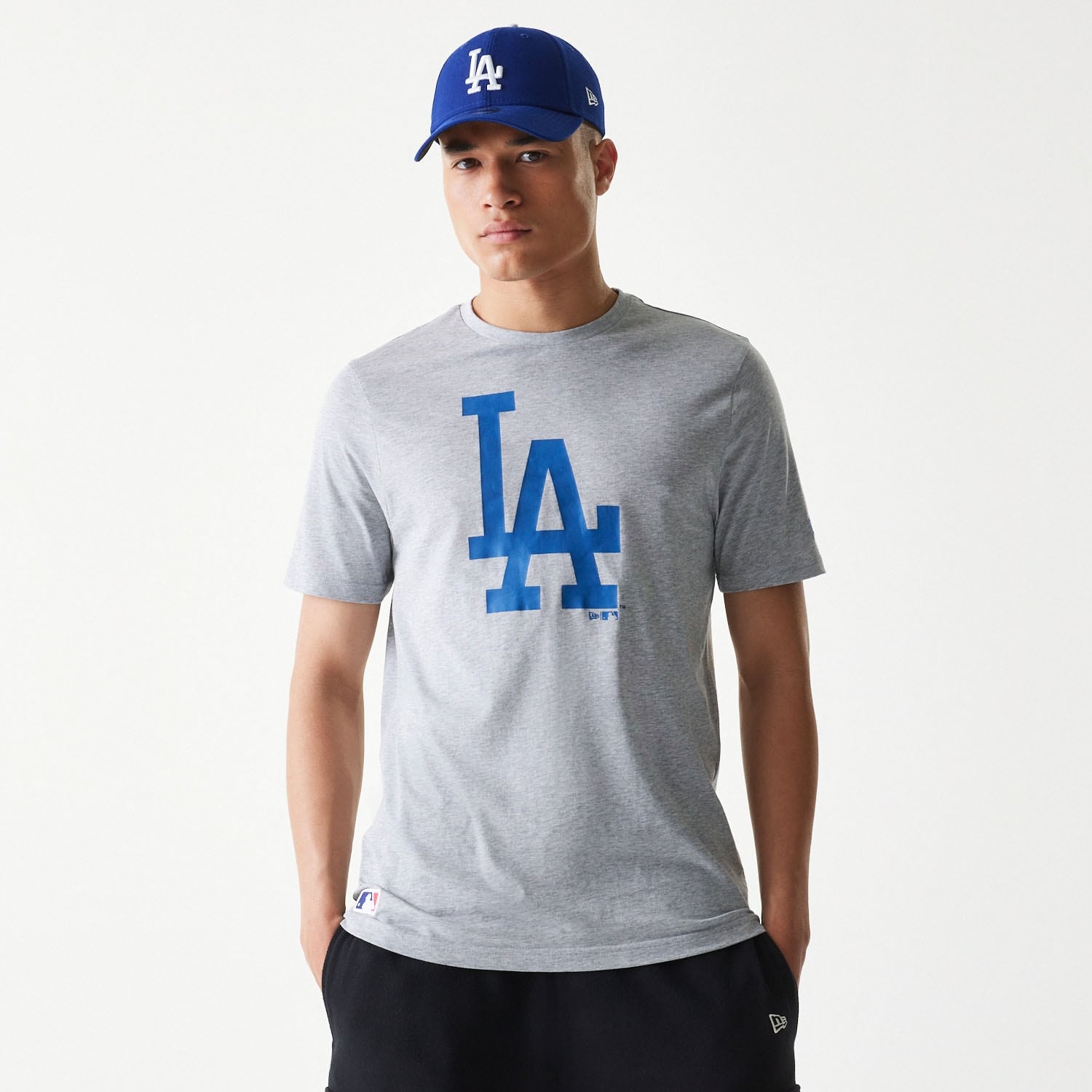 Los Angeles Dodgers Team Logo Baseball MLB T-Shirt Grau