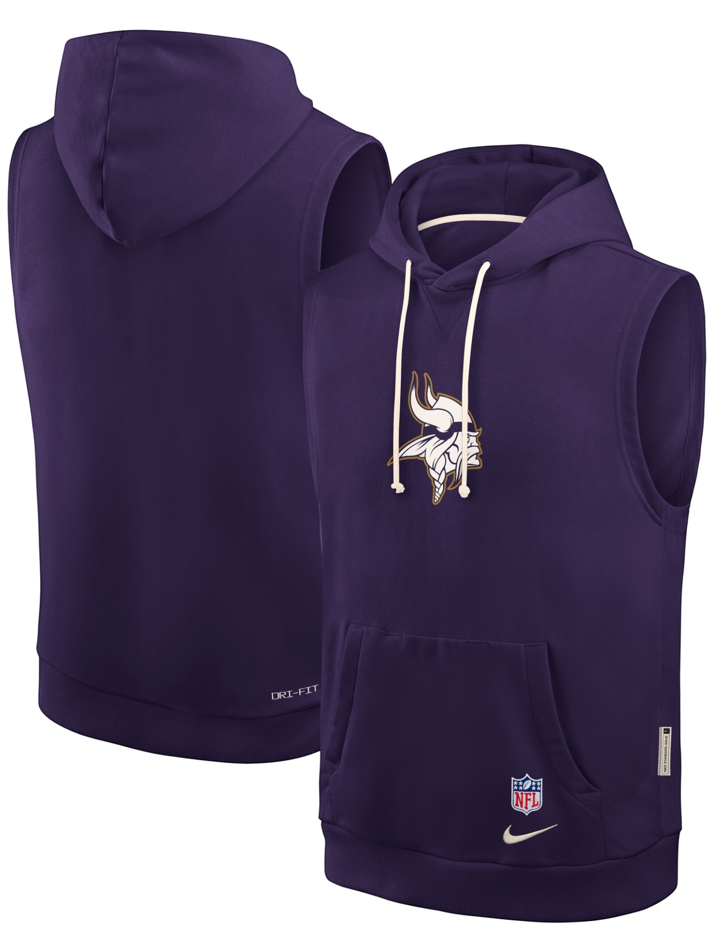 Minnesota Vikings 2026 NFL Rivalries Sideline Sleeveless Hoodie Lila