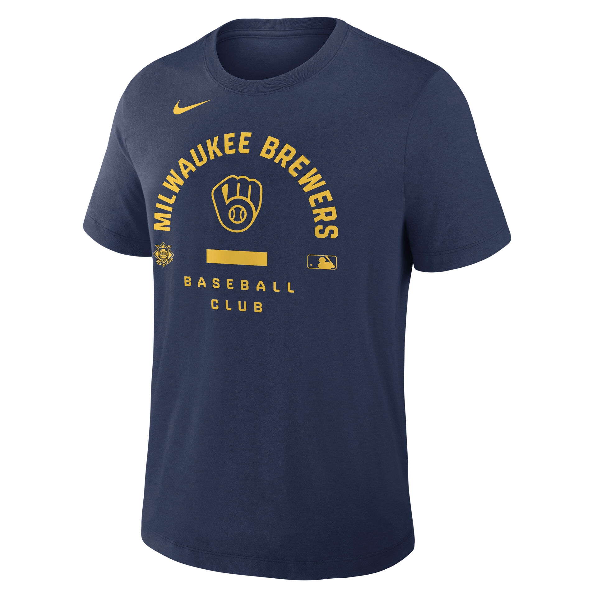 Milwaukee Brewers Early Work 2026 MLB Authentic Tri-Blend T-Shirt Navy