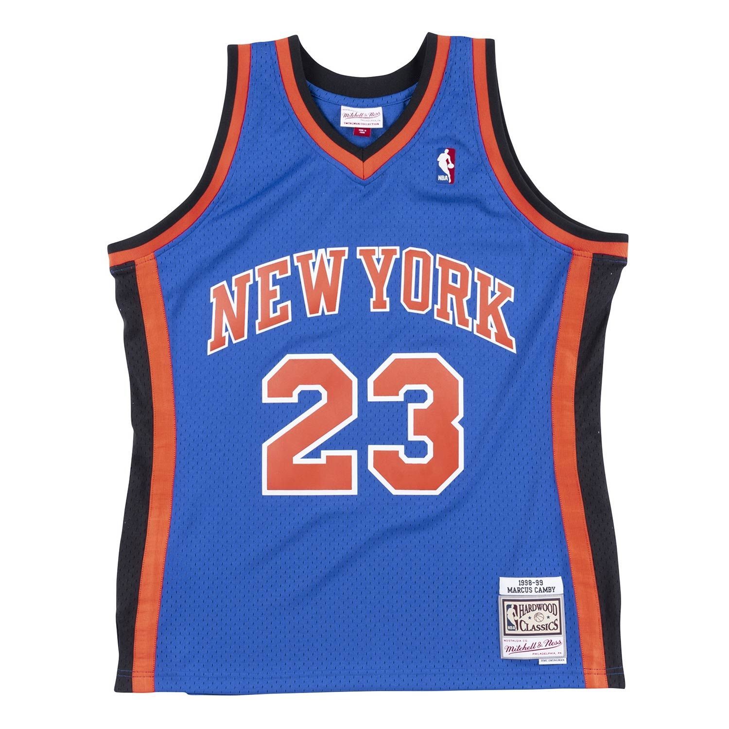 Marcus Camby #23 New York Knicks 1998-99 Swingman NBA Trikot Blau