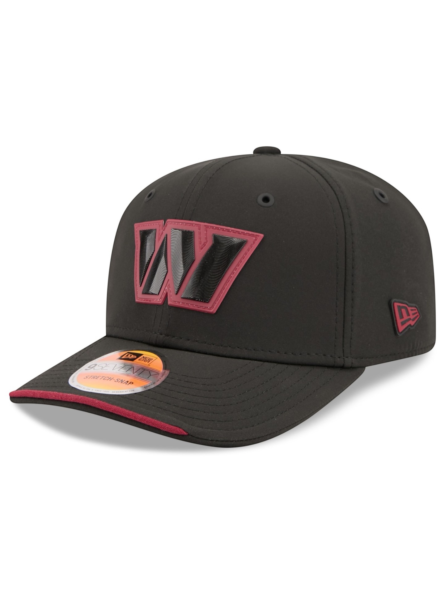 Washington Commanders 2026 NFL Sideline 9SEVENTY Stretch-Snap Cap Schwarz