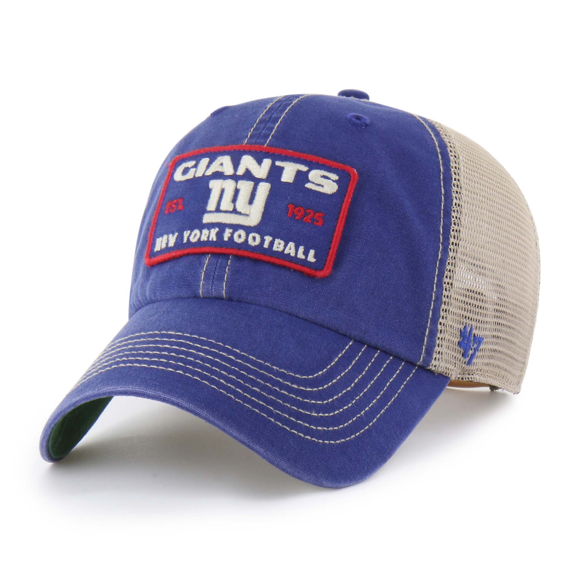 New York Giants Vintage Wabash '47 Clean Up Trucker NFL Cap Blue