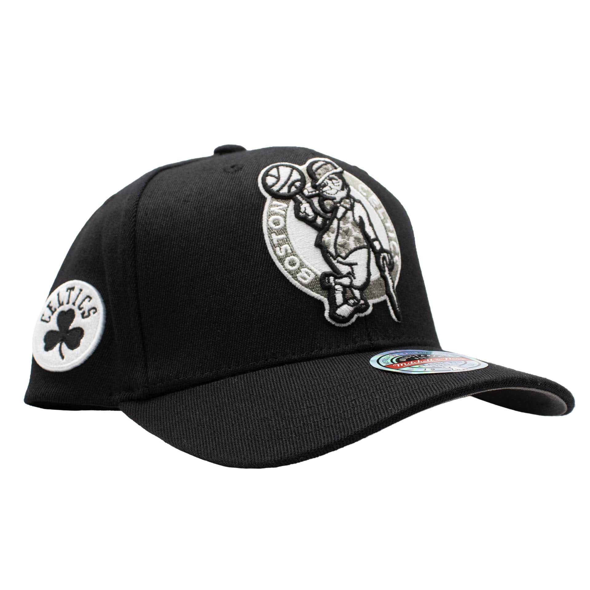 Boston Celtics Monochrome Classic Red Stretch-Snap NBA Cap Schwarz