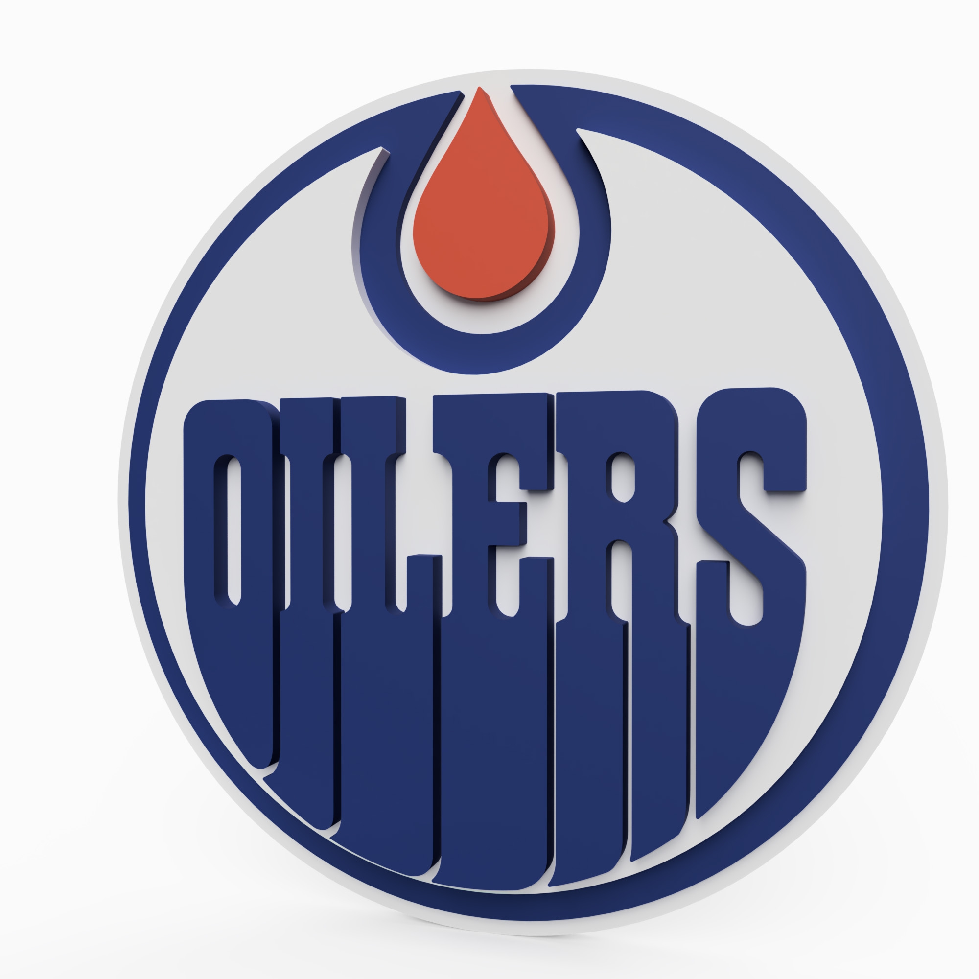 Edmonton Oilers NHL 3D Foam Logo Schild