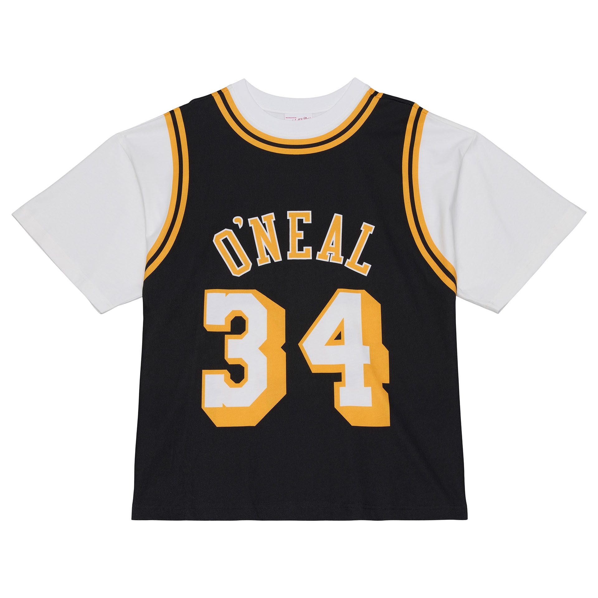 Shaquille O'Neal #34 Los Angeles Lakers Backward Jersey T-Shirt Schwarz