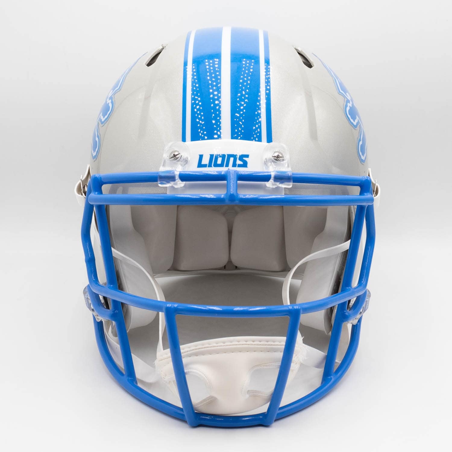authentic pro football helmets Hall of Fame Speed Eclipse Helmet and official paint and decals Detroit Lions Riddell Authentic NFL