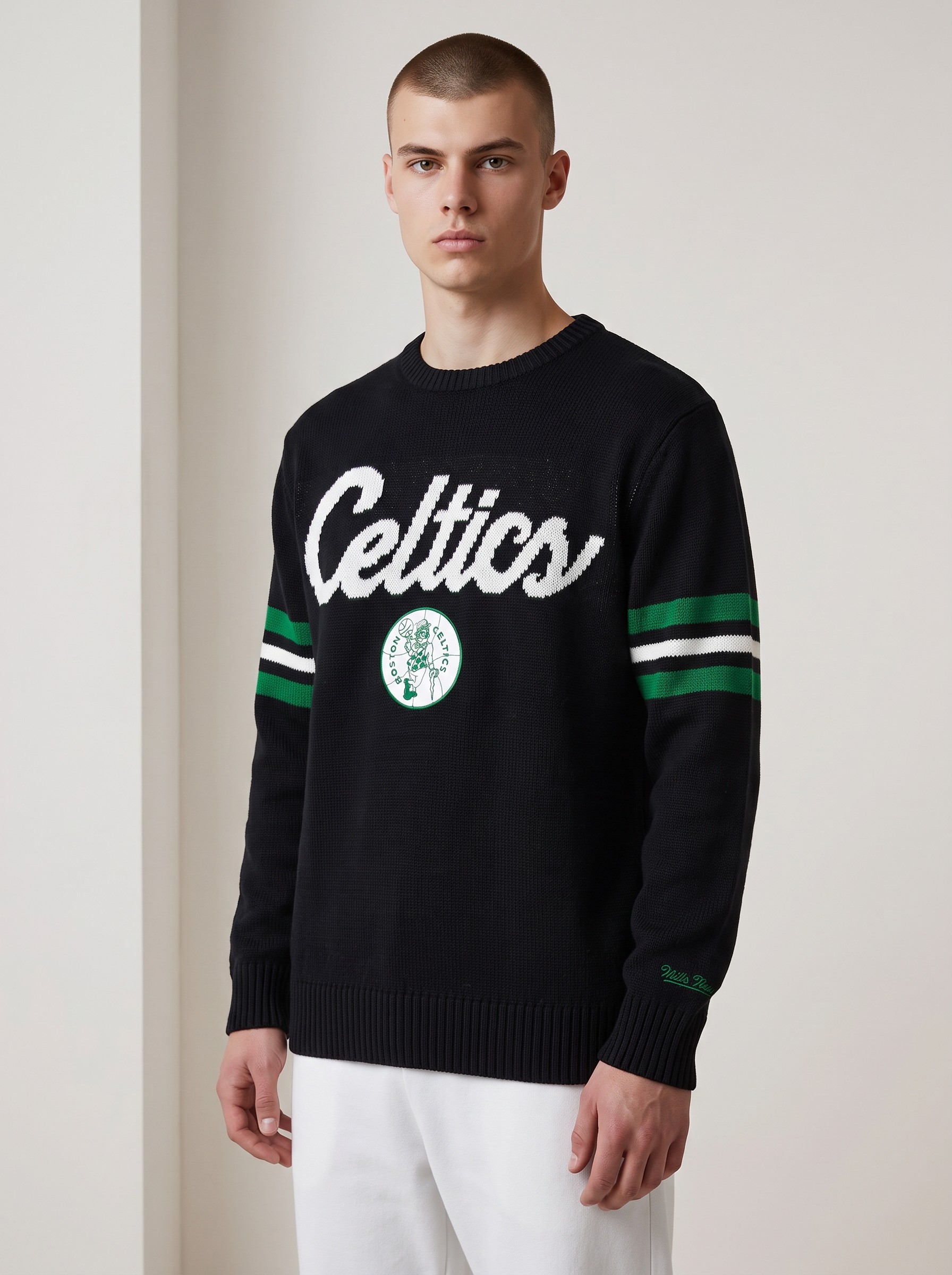 Boston Celtics NBA Head Coach Sweater Schwarz