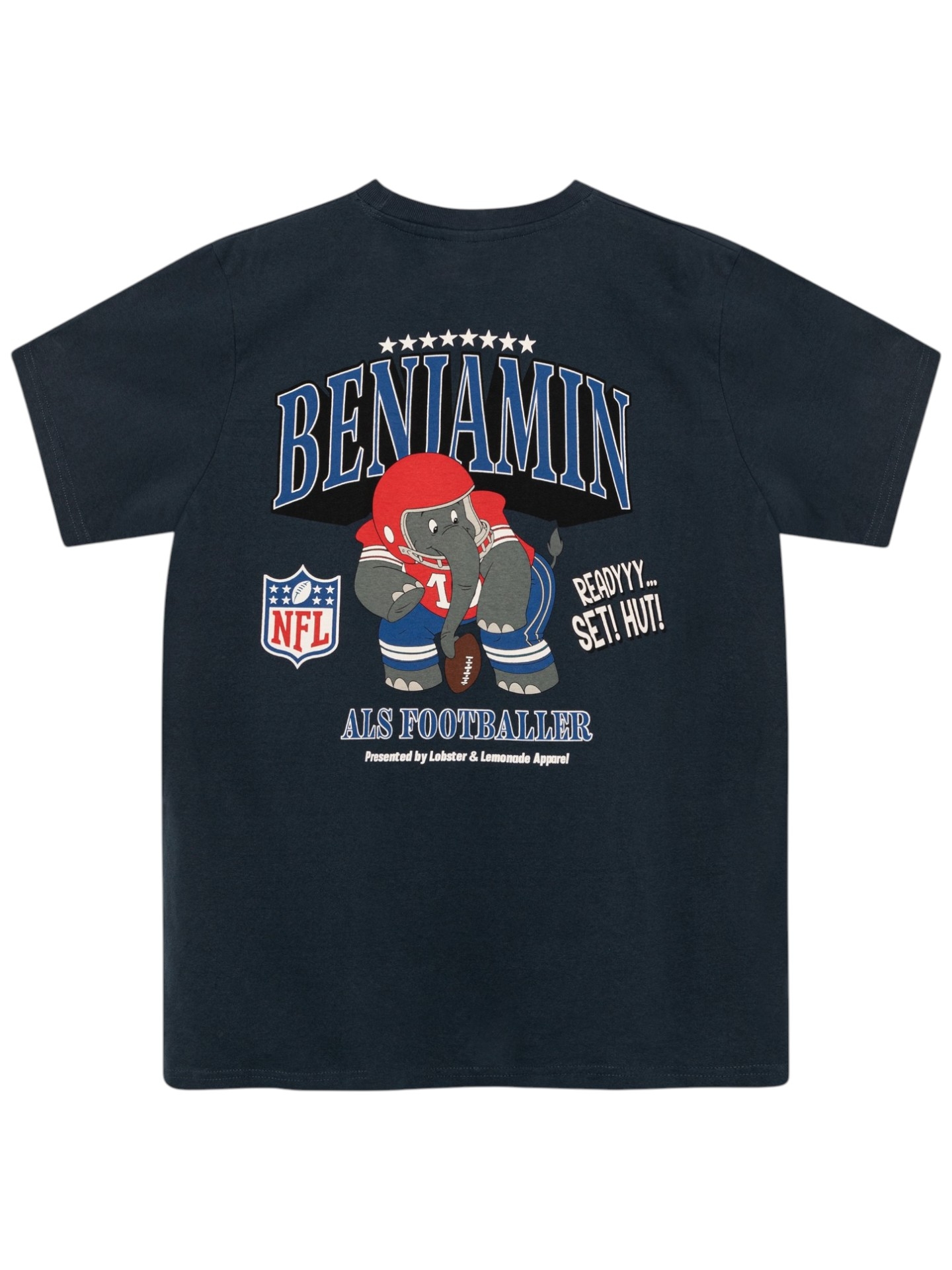 Benjamin als Footballer L&L ’94 Campus NFL T-Shirt Navy
