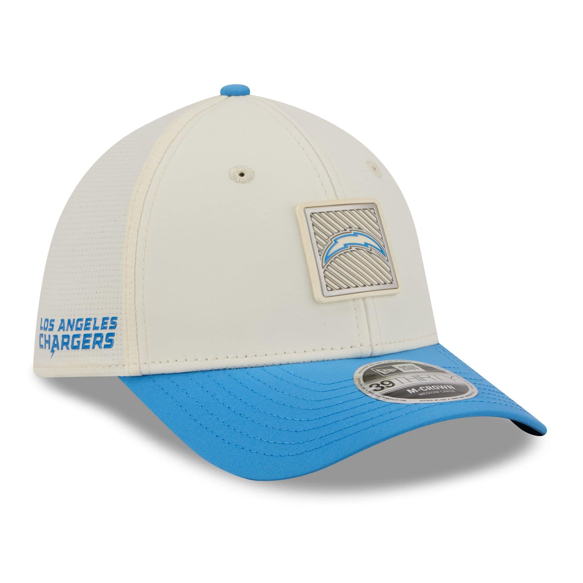 Los Angeles Chargers 2026 NFL Training Camp 39THIRTY Flex Cap Cream/Blau
