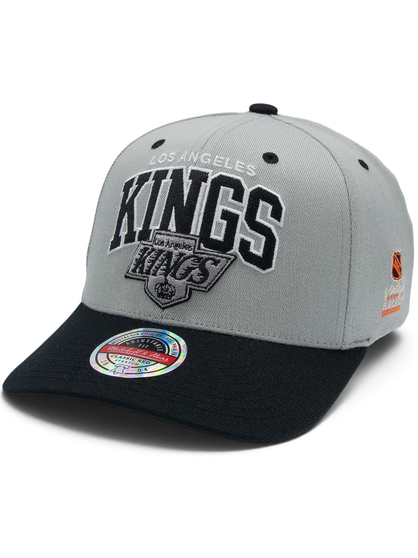 Los Angeles Kings Team Arch Classic Red Stretch-Snap NHL Cap Grau