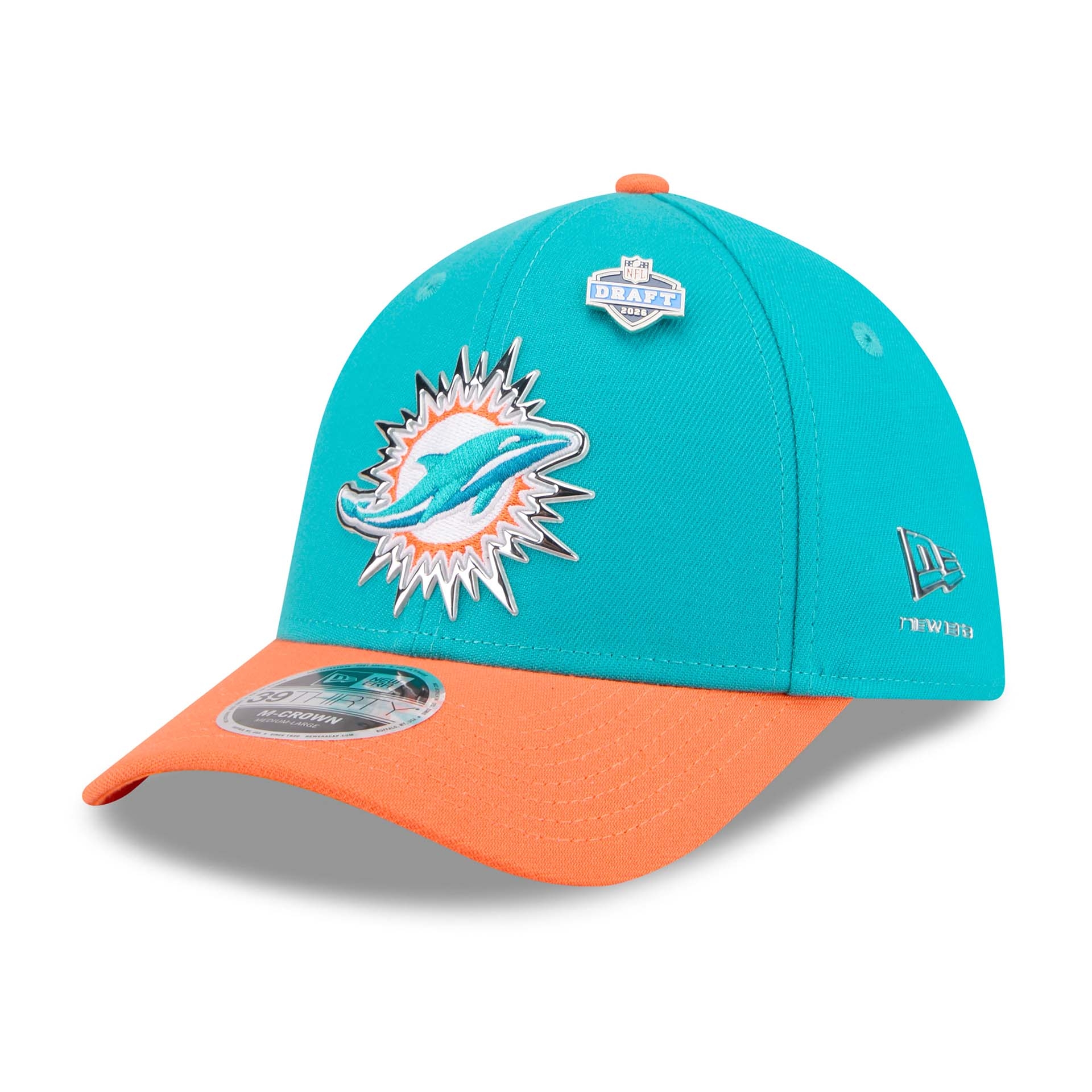 Miami Dolphins 2026 NFL Draft 39THIRTY M-Crown Flex Cap