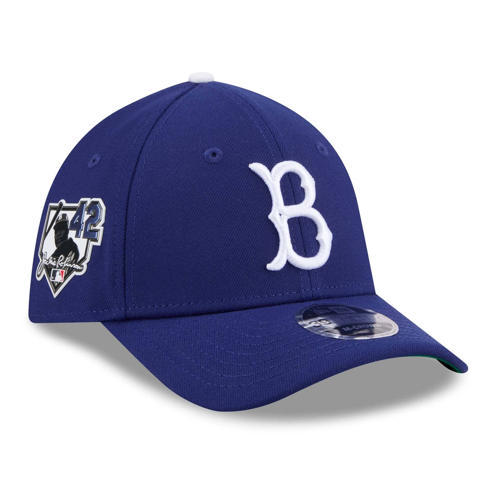 Brooklyn Dodgers 2026 Jackie Robinson Day 39THIRTY M-Crown Flex Cap Blue
