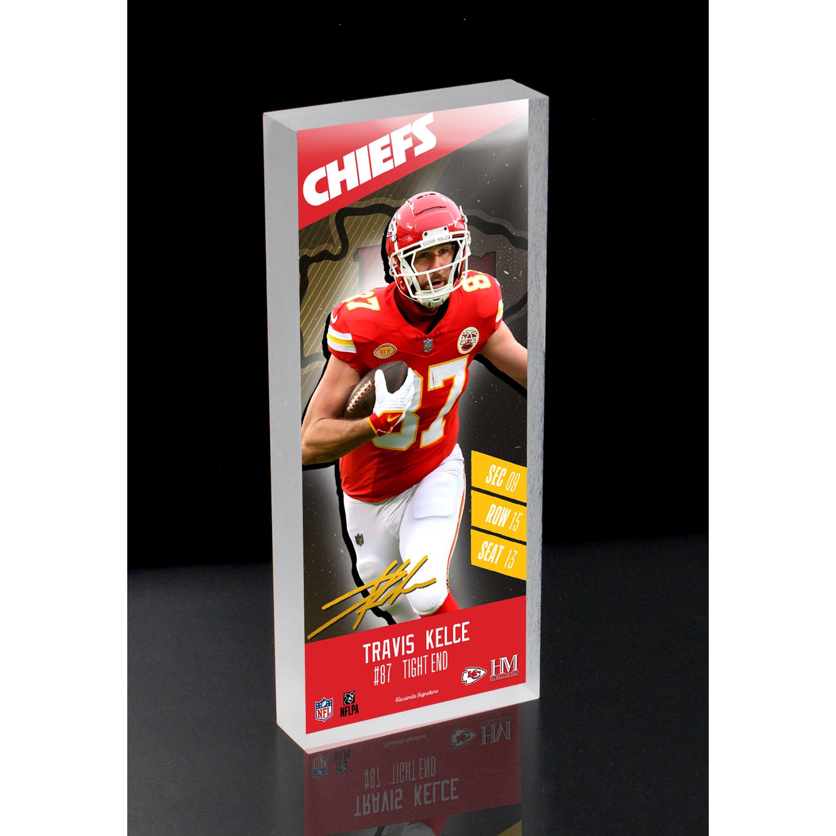 Travis Kelce Kansas City Chiefs Player 3D Block Art