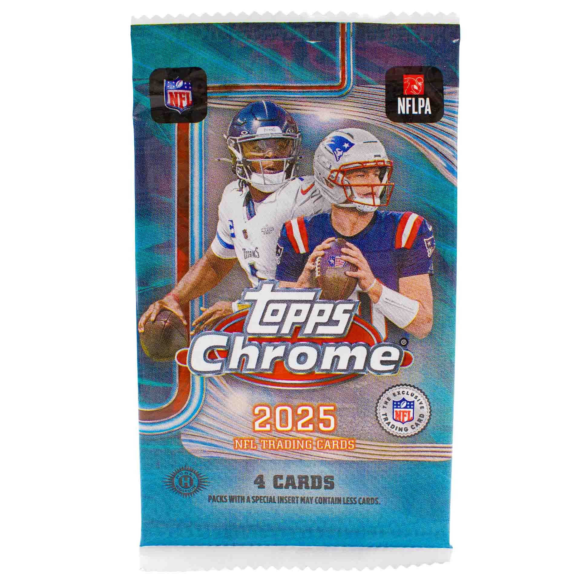 2025 Topps Chrome Football NFL Hobby Pack