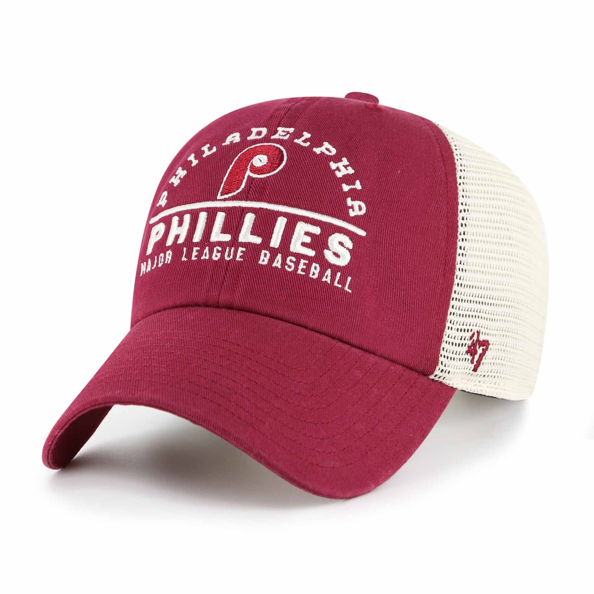 Philadelphia Phillies Windham '47 Clean Up Trucker NHL Cap Burgund