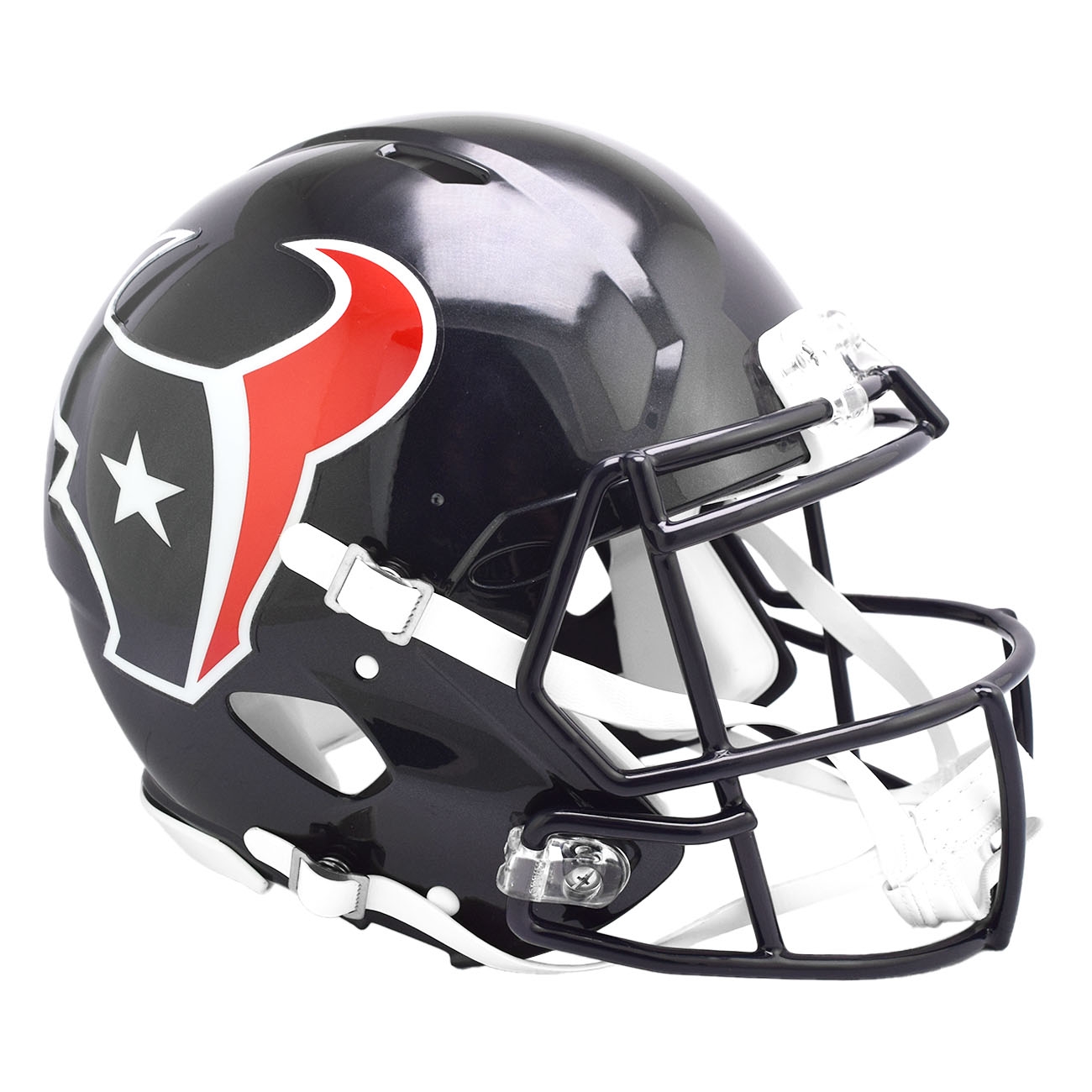 authentic pro football helmets Brandon Graham Signed Super Bowl LIX Champs Speed Full-Size Helmet (Beckett) aggressive shell design Uses the special order facemask worn by most of the NFLs star players who wear this helmet Internal padding is reflective of the Speed Classic design Four Atlanta Falcons Authentic Speed Helmet