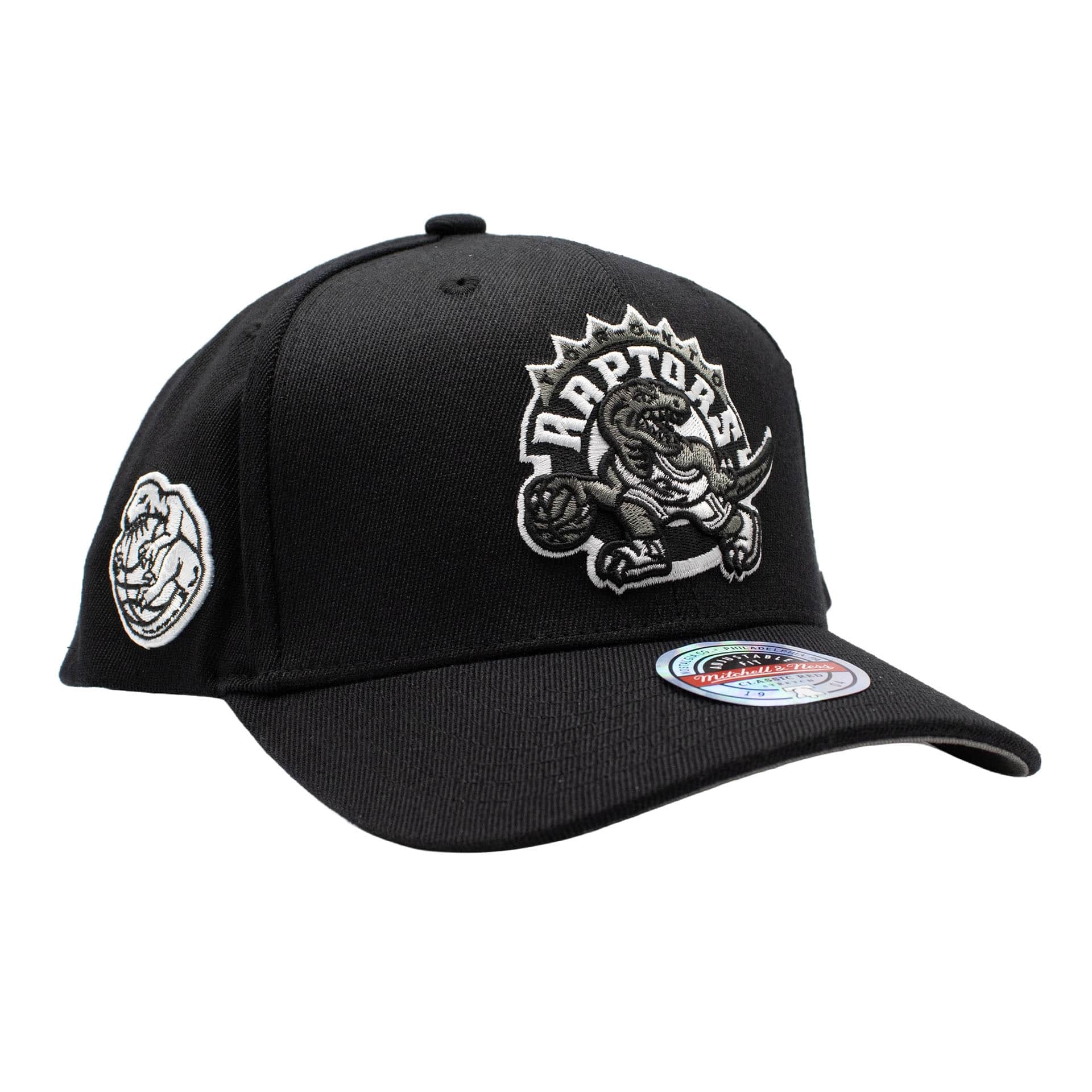 Toronto Raptors Monochrome Classic Red Stretch-Snap NBA Cap Schwarz