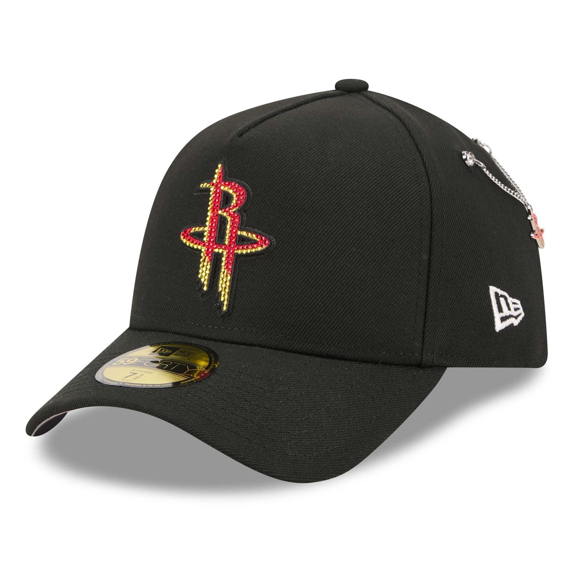 Houston Rockets 2026 NBA Draft On-Stage Crystal 59FORTY A-Frame Fitted Cap Black