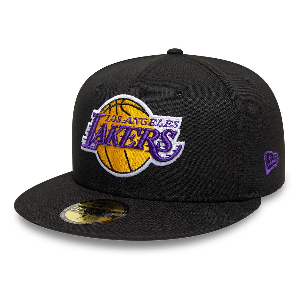 Los Angeles Lakers Basic Logo 59FIFTY Fitted Cap Black