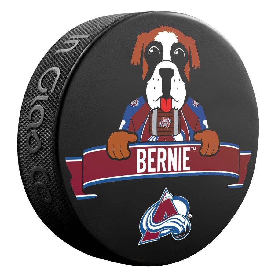 Colorado Avalanche Bernie Mascot NHL Souvenir Puck