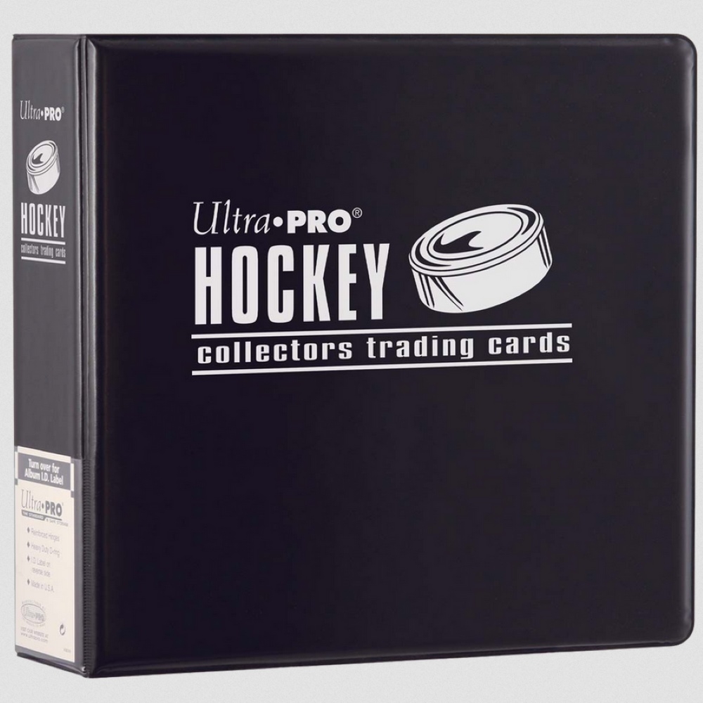 Ultra Pro 3" Hockey Trading Card Album Schwarz