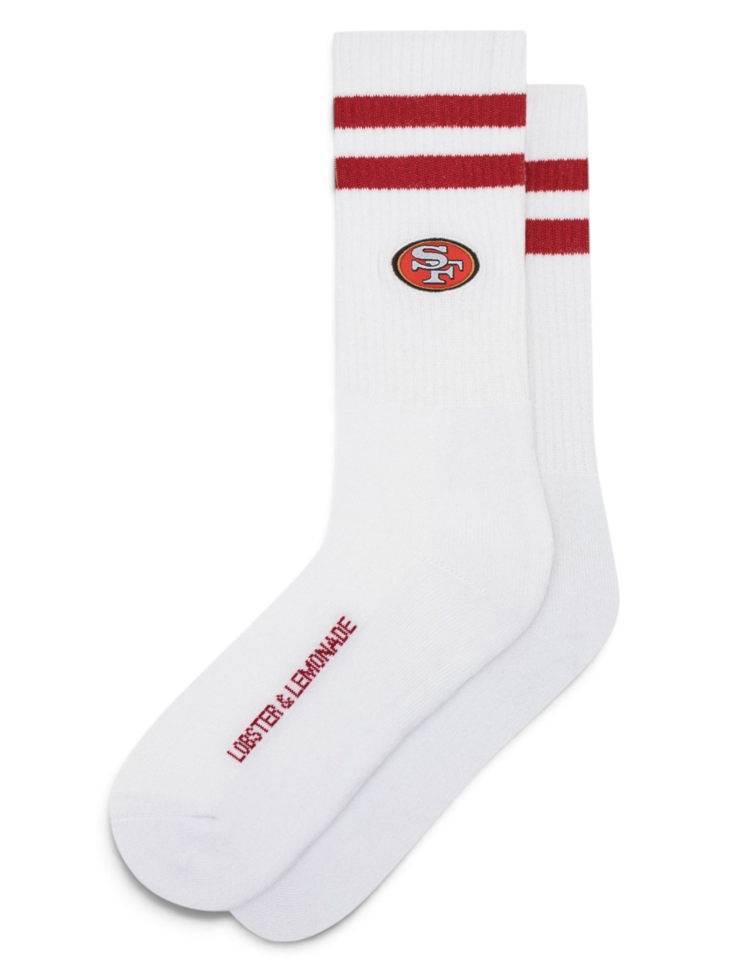 San Francisco 49ers L&L '90 Classics NFL Crew Socken Weiß