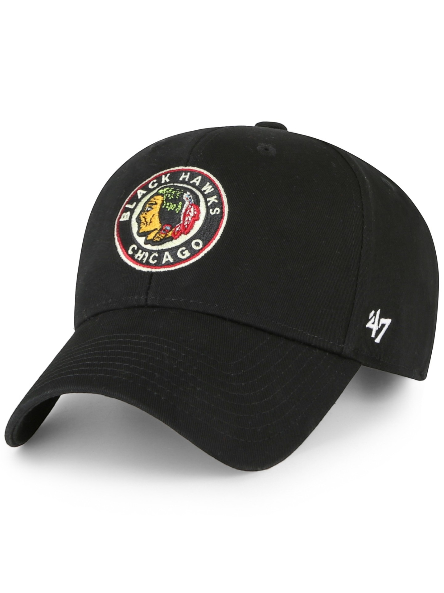 Chicago Blackhawks '47 MVP Vintage Legend Adjustable NHL Cap Schwarz