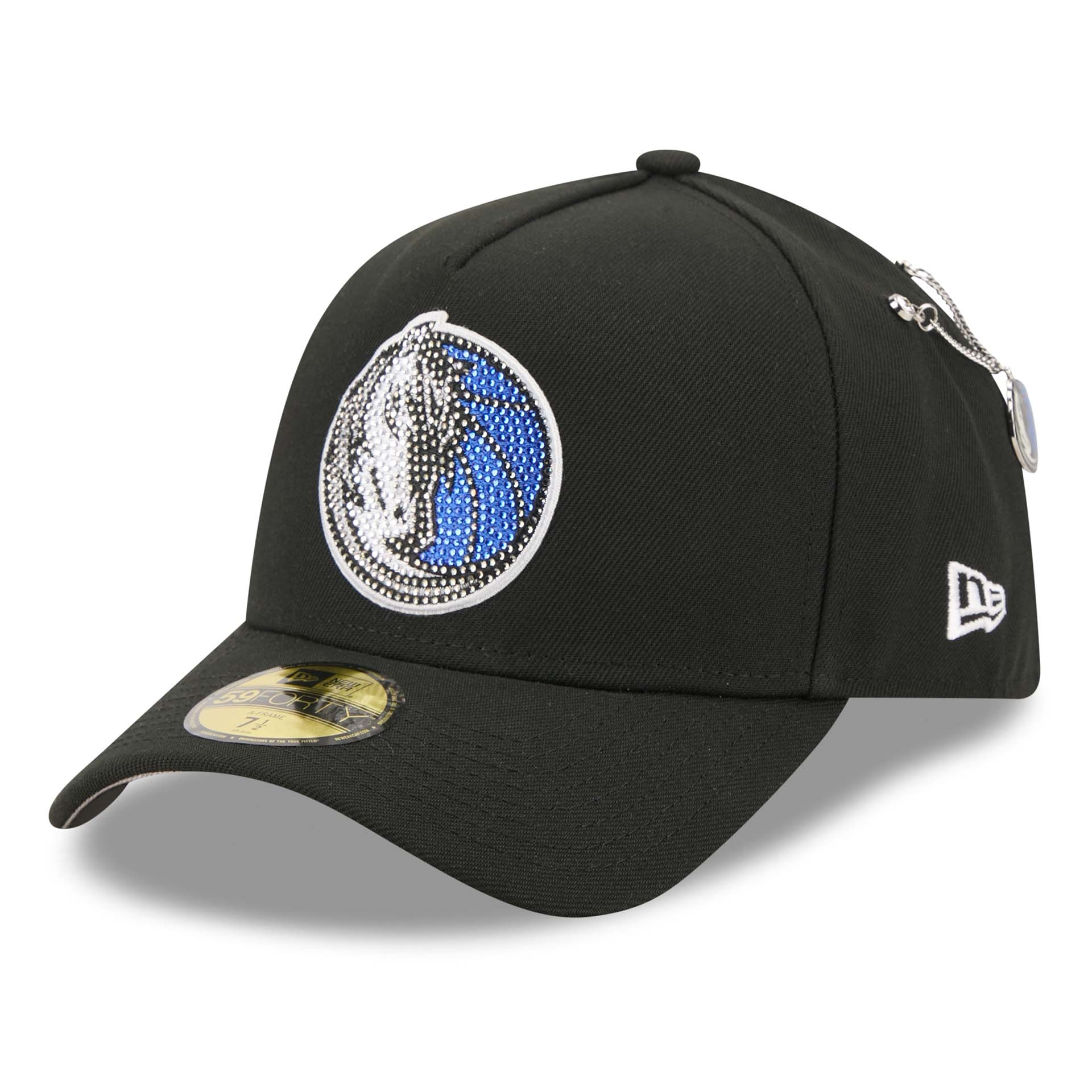Dallas Mavericks 2026 NBA Draft On-Stage Crystal 59FORTY A-Frame Fitted Cap Black