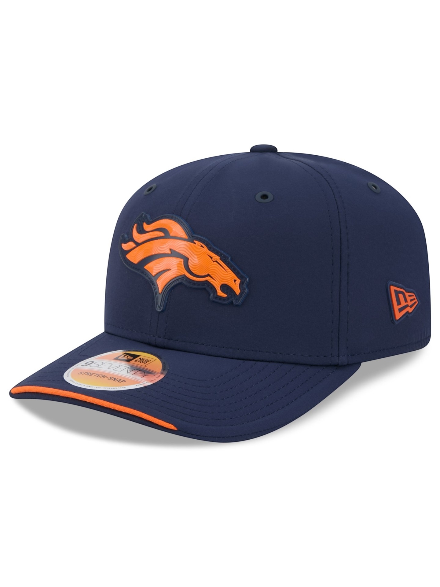 Denver Broncos 2026 NFL Sideline 9SEVENTY Stretch-Snap Cap Navy