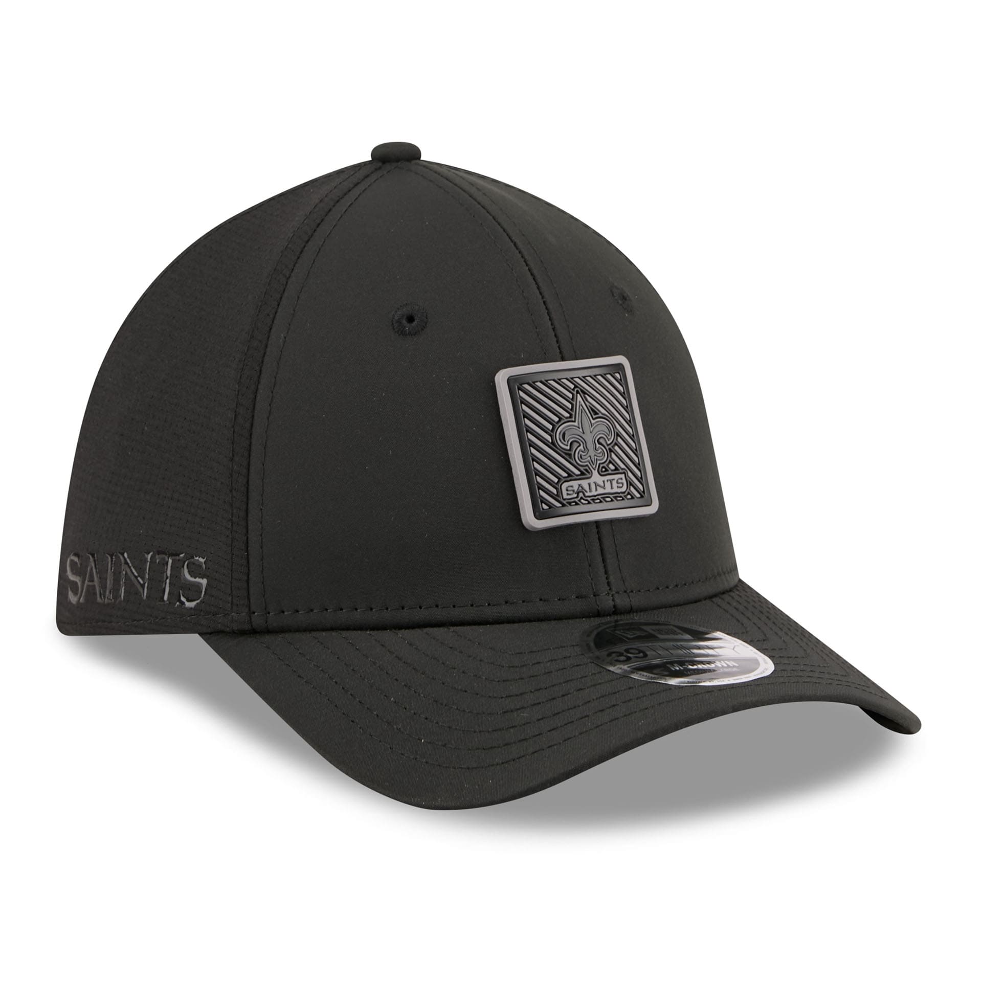 New Orleans Saints Black 2026 NFL Training Camp 39THIRTY Flex Cap