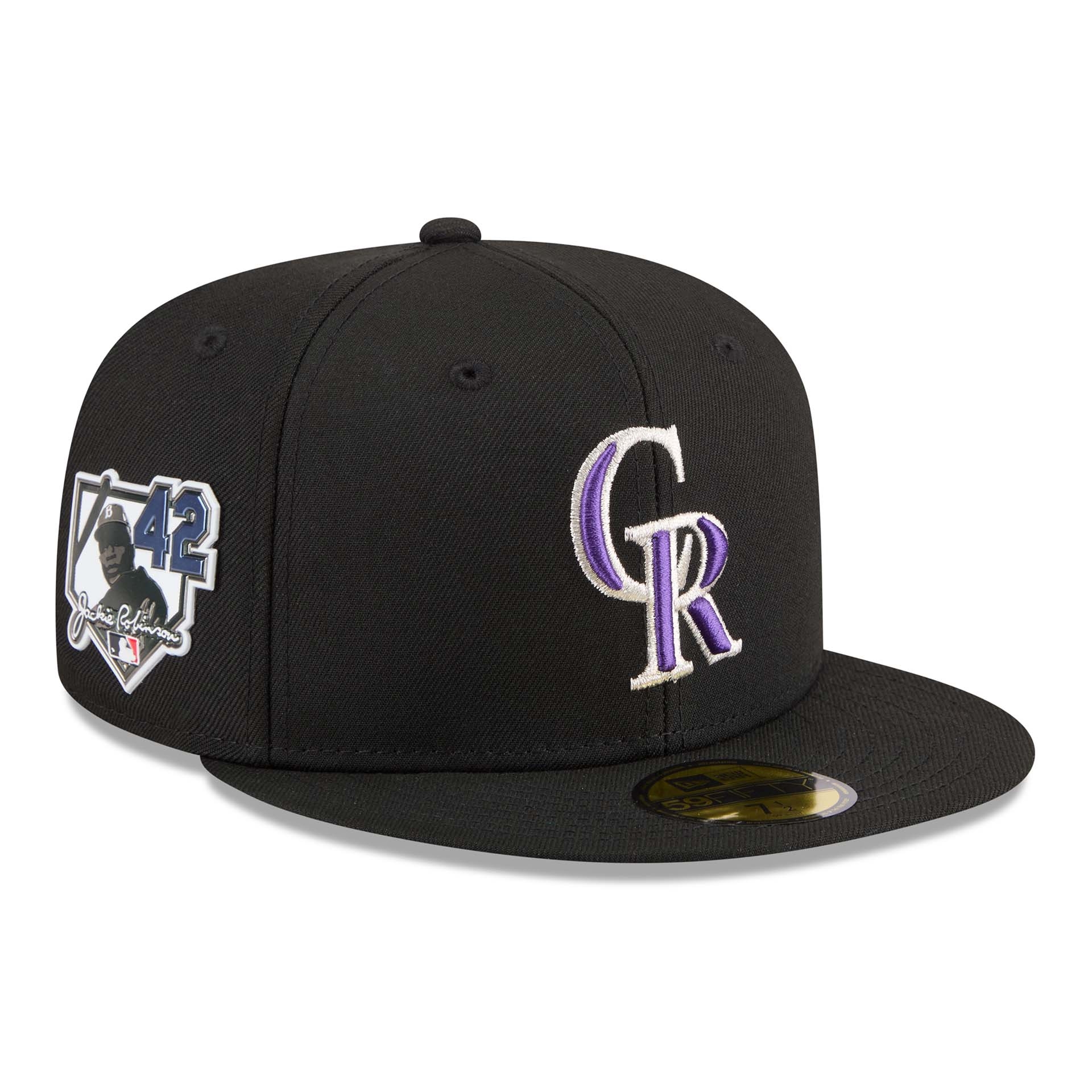 Colorado Rockies 2026 Jackie Robinson Day 59FIFTY Fitted Cap Black