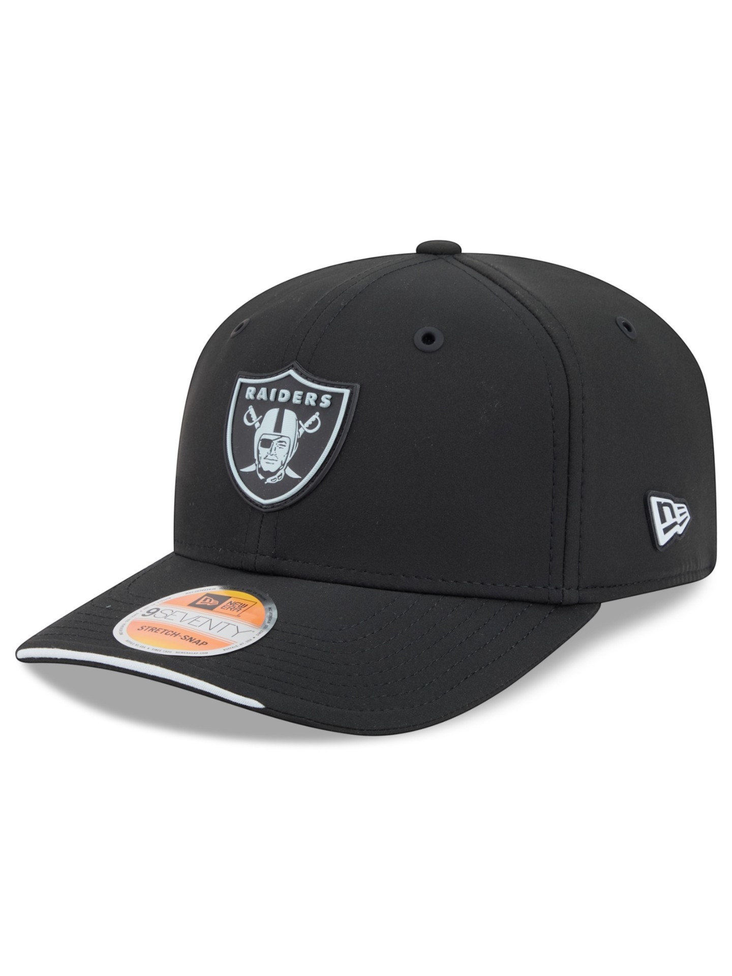 Las Vegas Raiders 2026 NFL Sideline 9SEVENTY Stretch-Snap Cap Schwarz