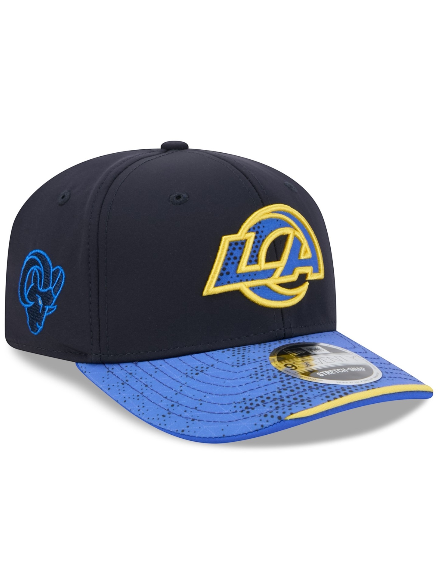 Los Angeles Rams 2026 NFL Rivalries Sideline 9SEVENTY Stretch-Snap Cap Navy