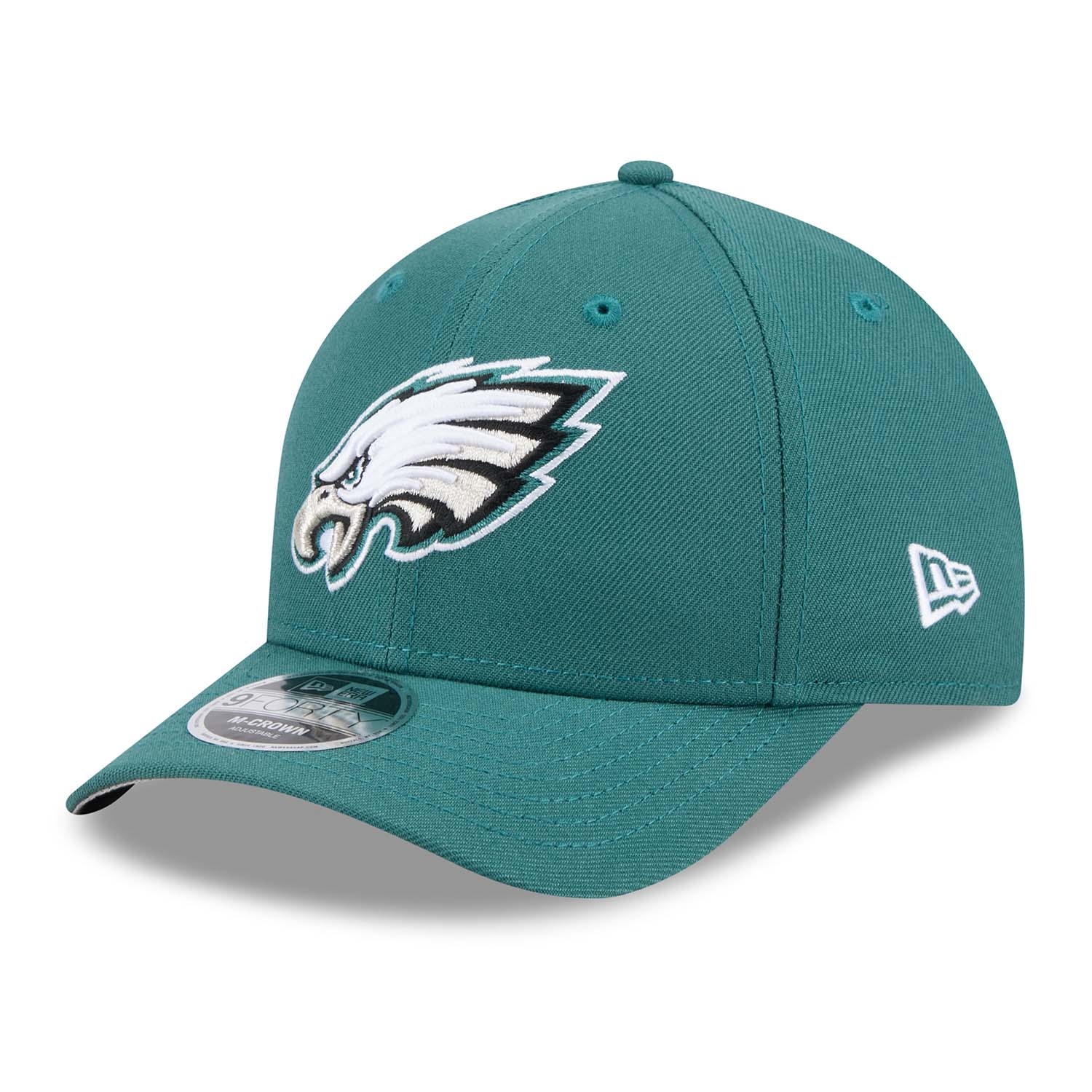 Philadelphia Eagles NFL Team Logo New Era 9FORTY M-Crown Snapback Cap Green