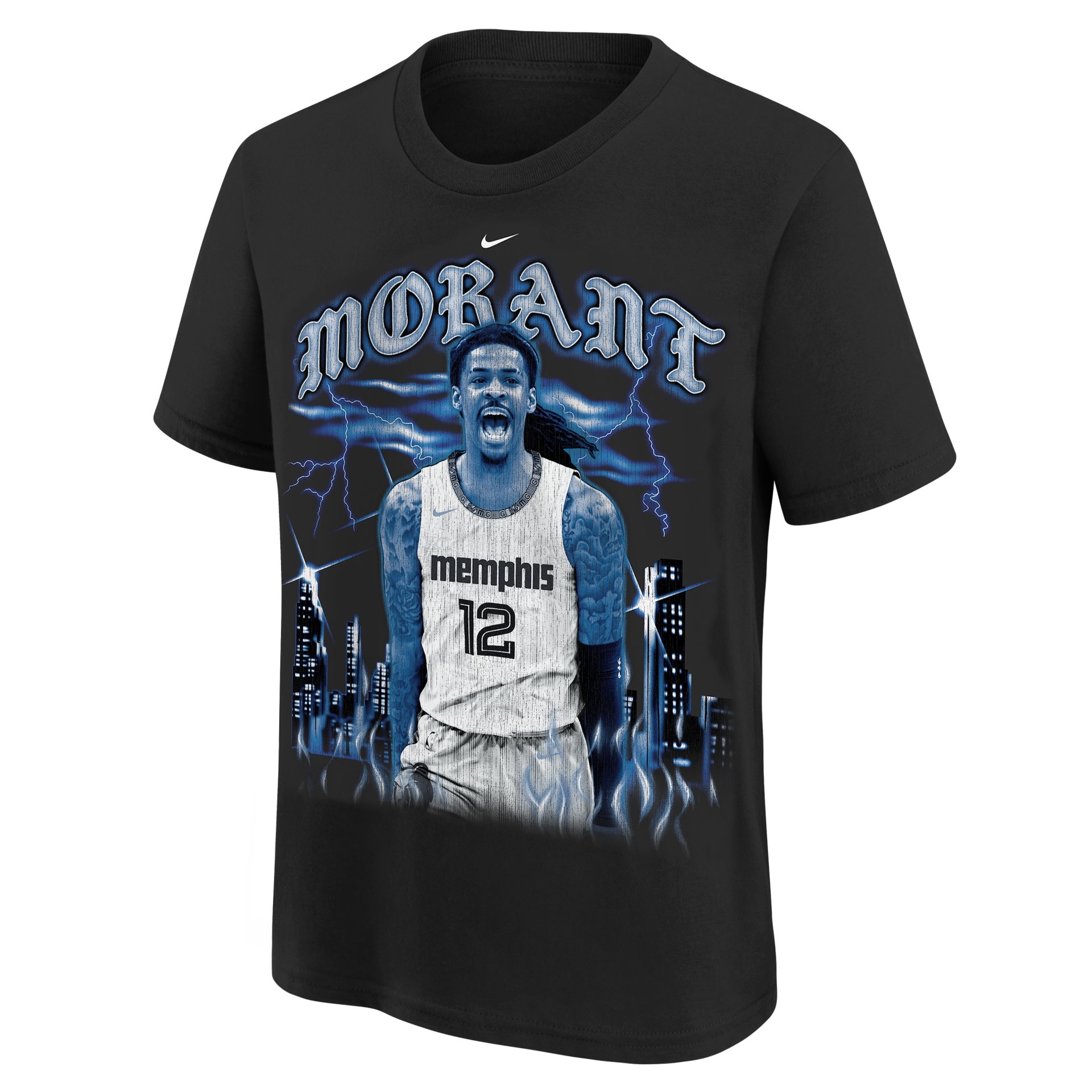 Ja Morant Memphis Grizzlies NBA City Edition T-Shirt Schwarz (YOUTH)
