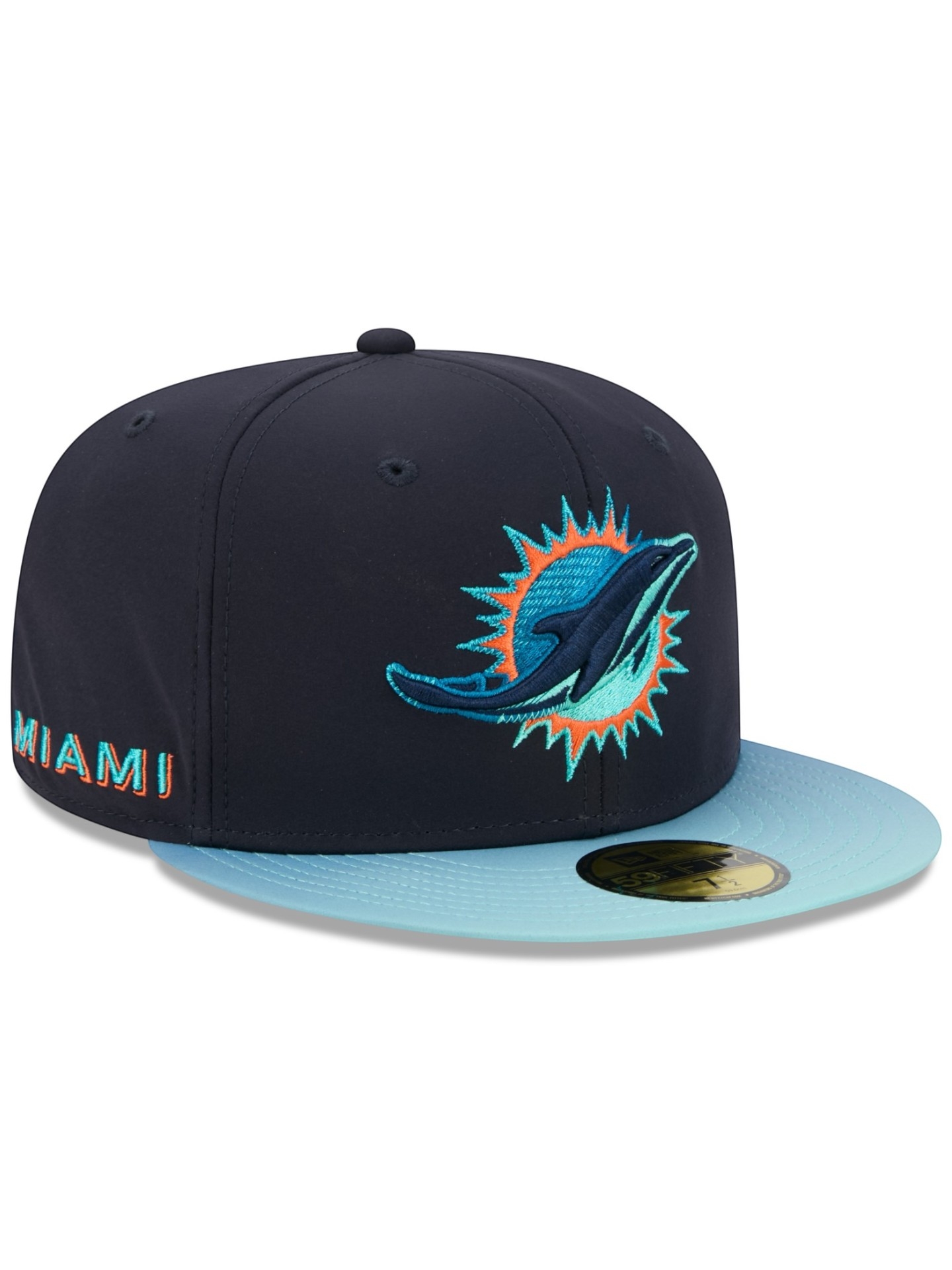 Miami Dolphins 2026 NFL Rivalries Sideline 59FIFTY Fitted Cap Navy