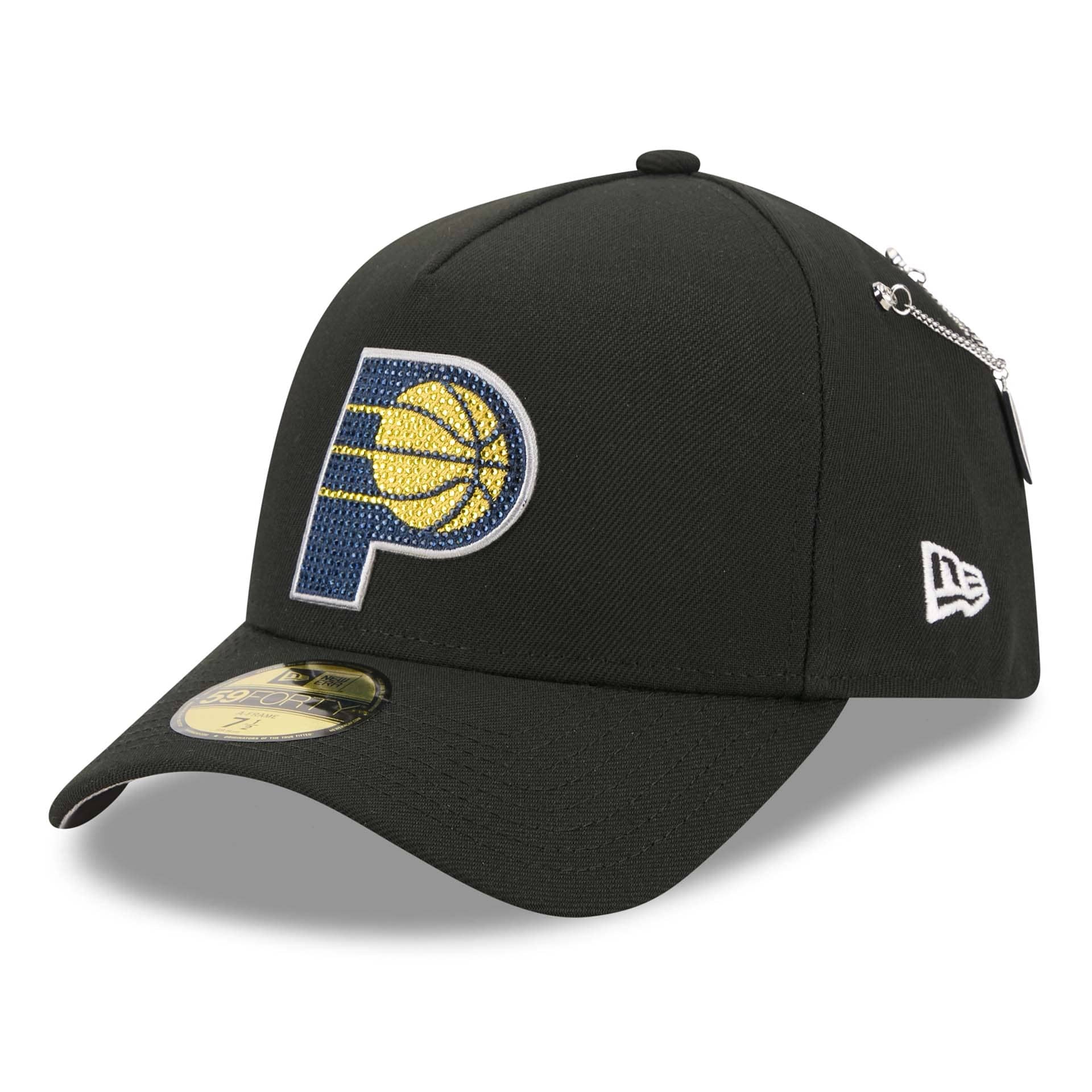 Indiana Pacers 2026 NBA Draft On-Stage Crystal 59FORTY A-Frame Fitted Cap Black