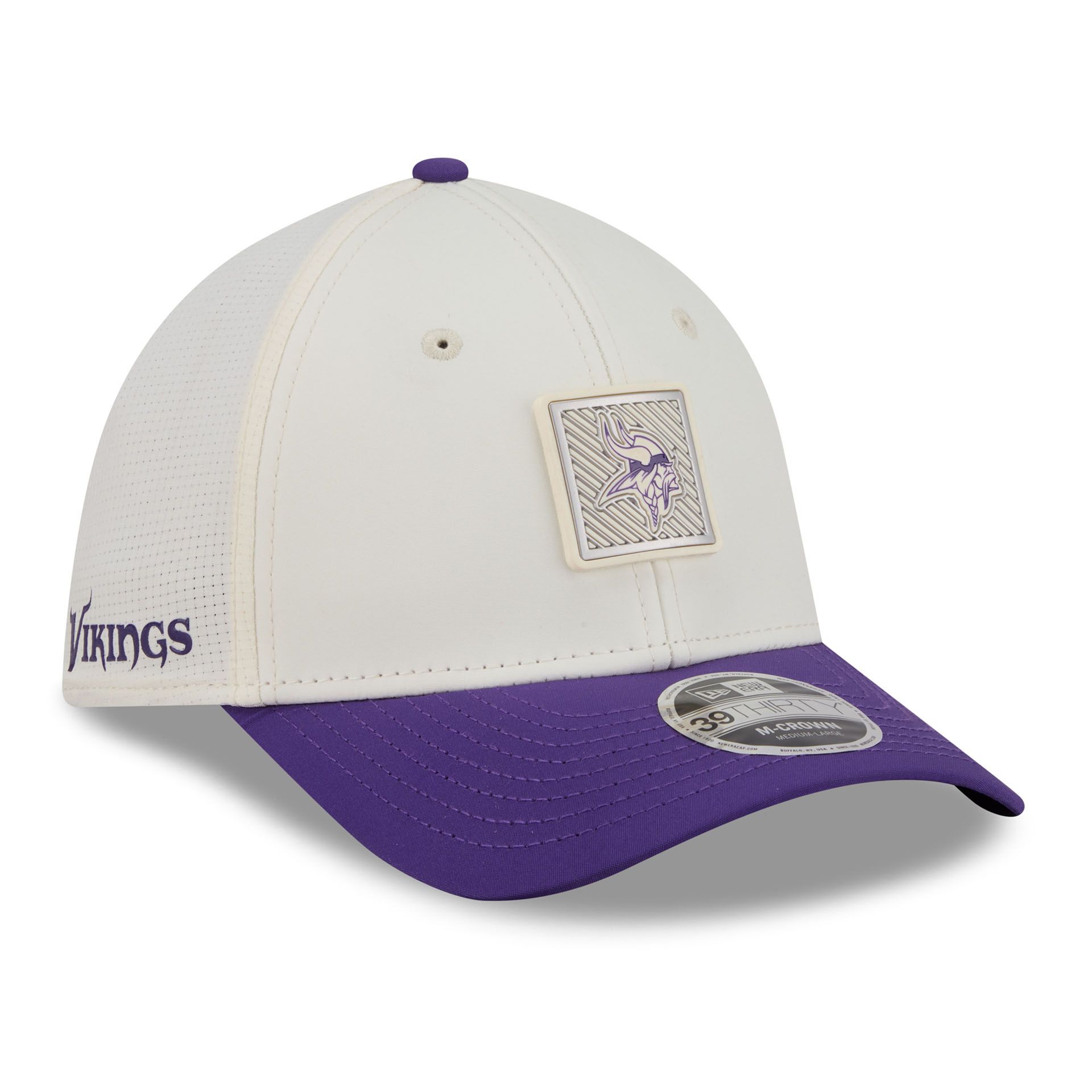 Minnesota Vikings 2026 NFL Training Camp 39THIRTY Flex Cap Cream/Lila