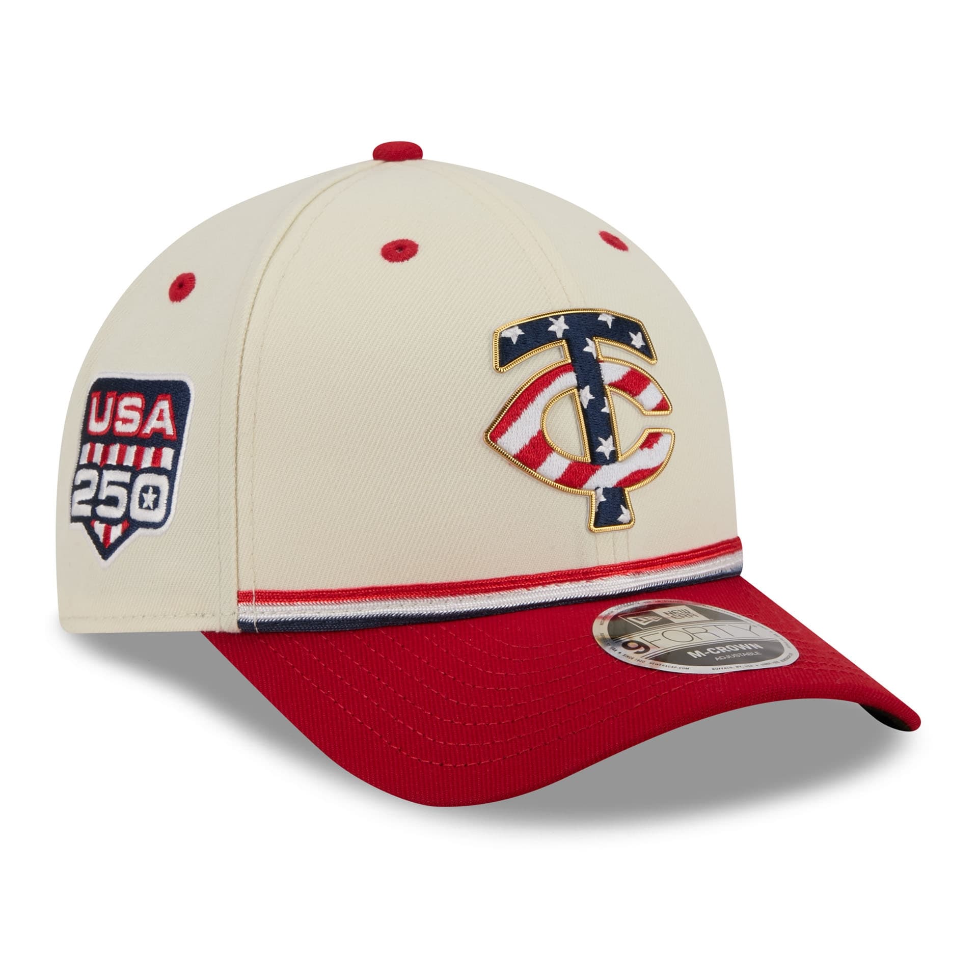 Minnesota Twins 2026 4th of July USA 250 9FORTY Snapback MLB Cap