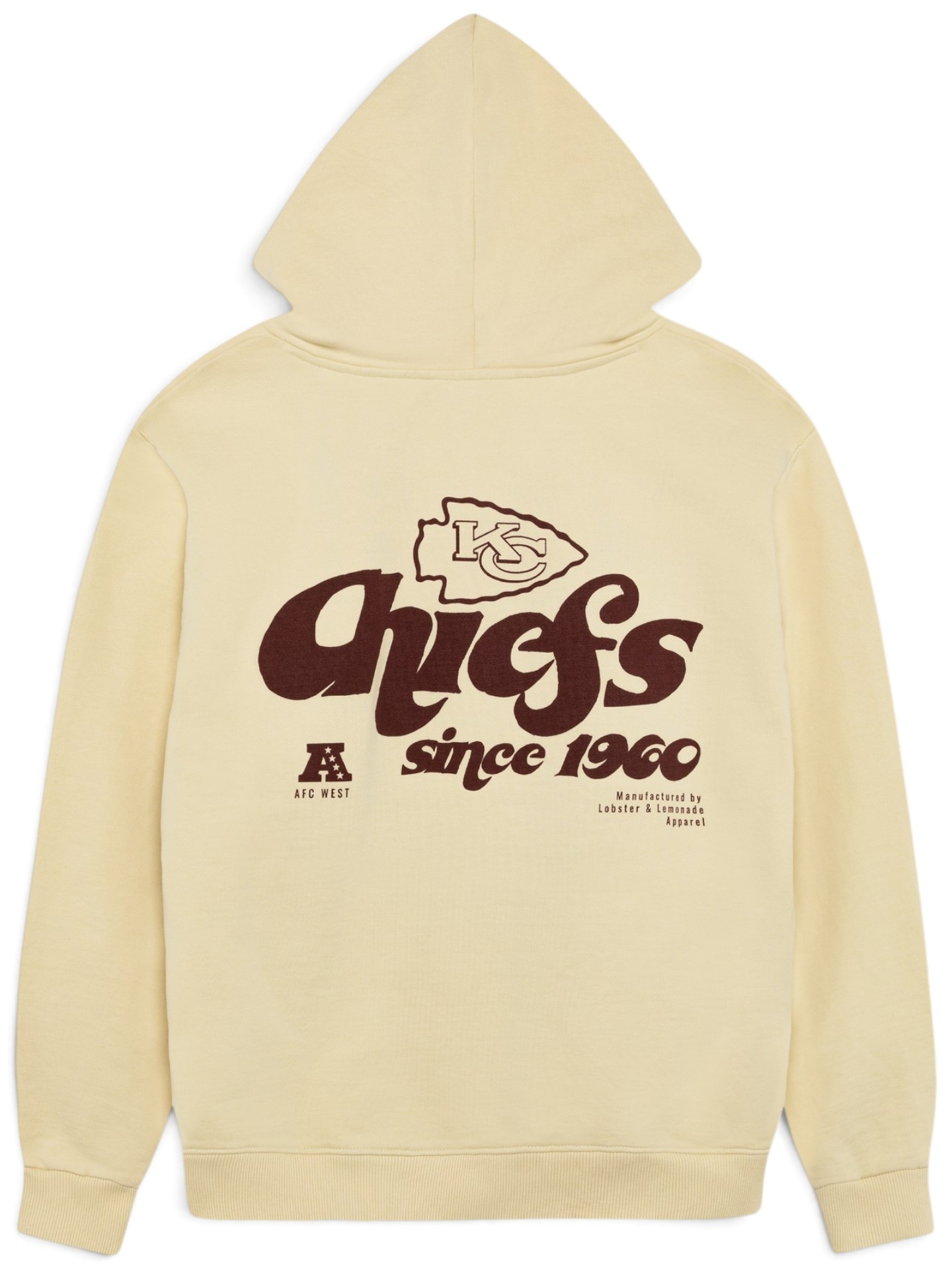 Kansas City Chiefs L&L '76 Classics NFL Hoodie Cream