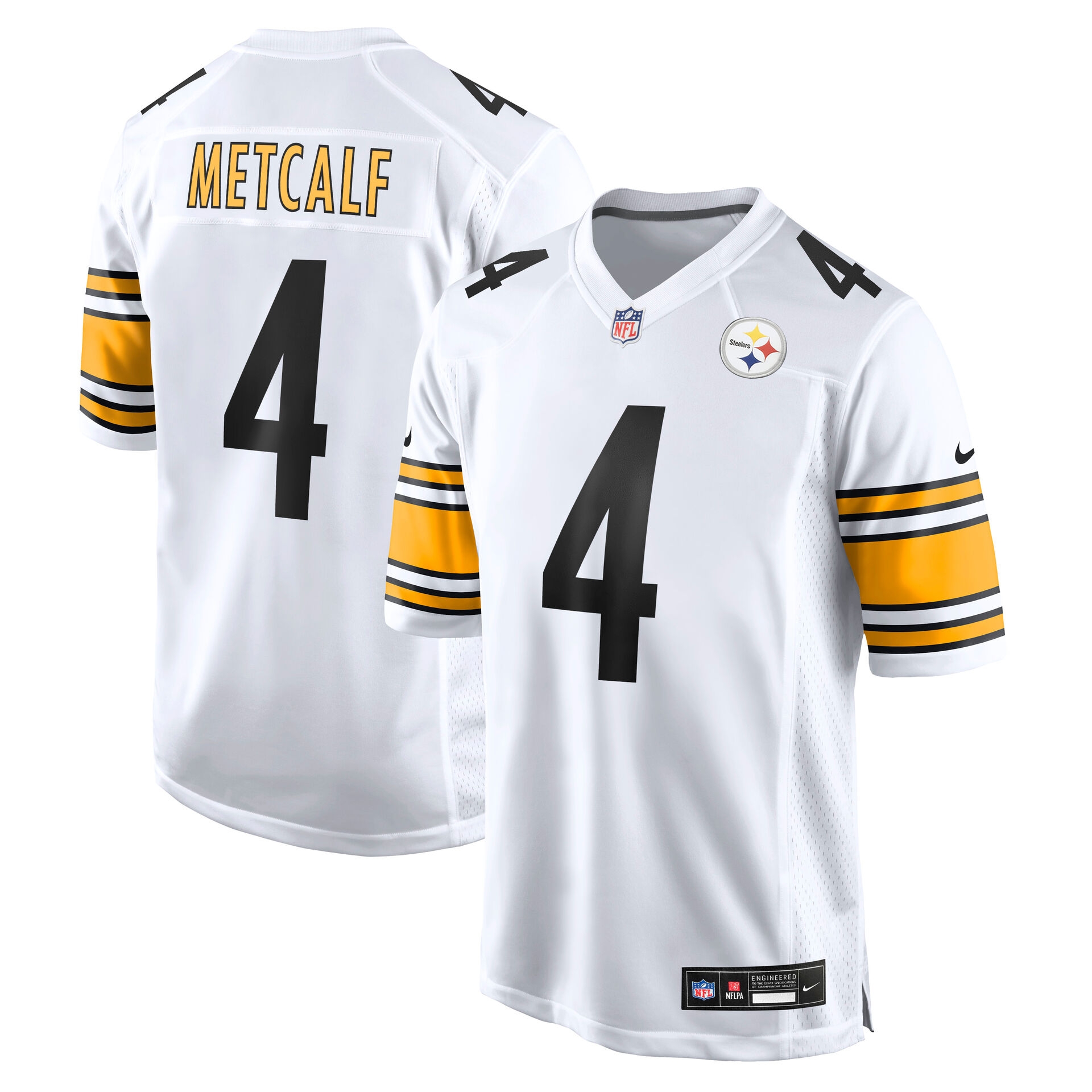 DK Metcalf #4 Pittsburgh Steelers Game NFL Jersey White